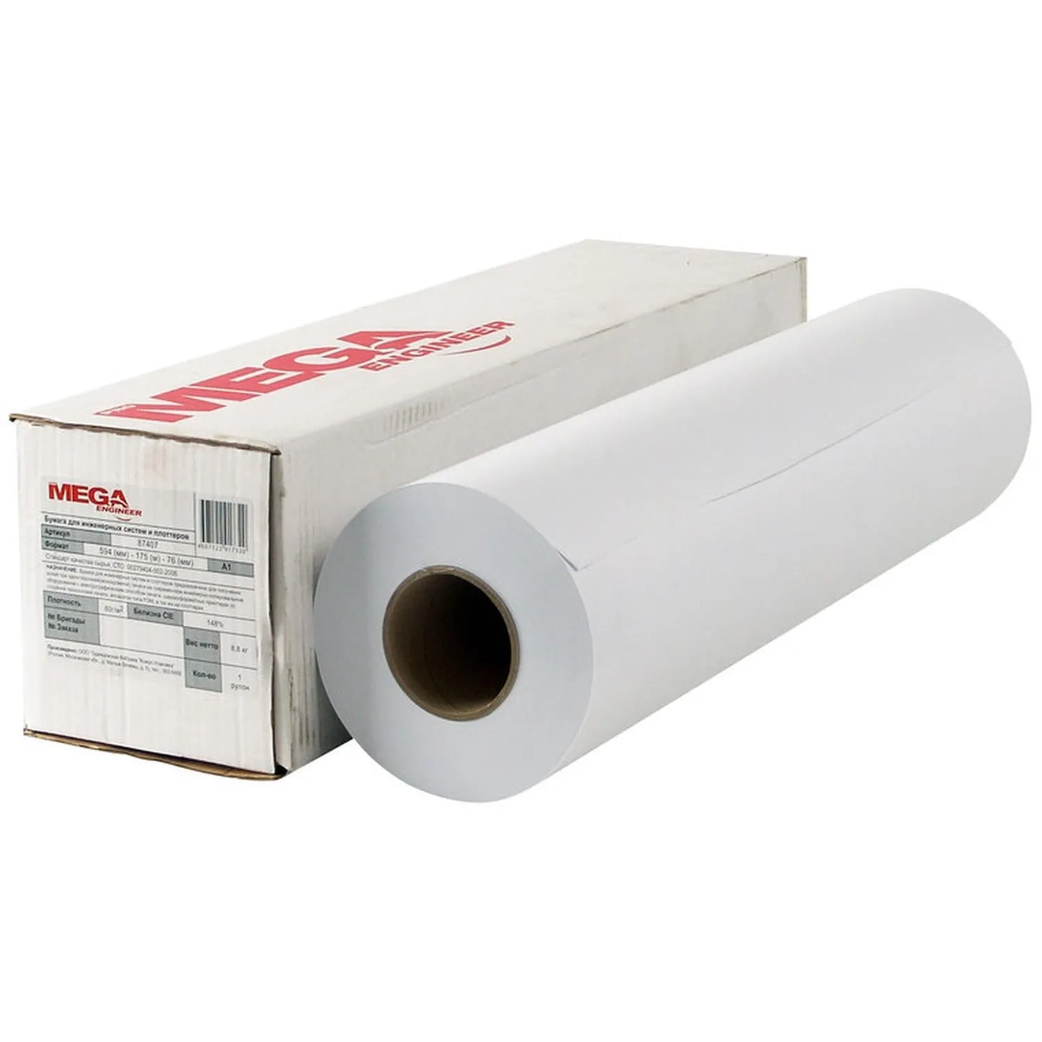 Бумага широкоформатная Комус ProMega engineer InkJet 310 мм рулон А3+ 175 м - Image 3