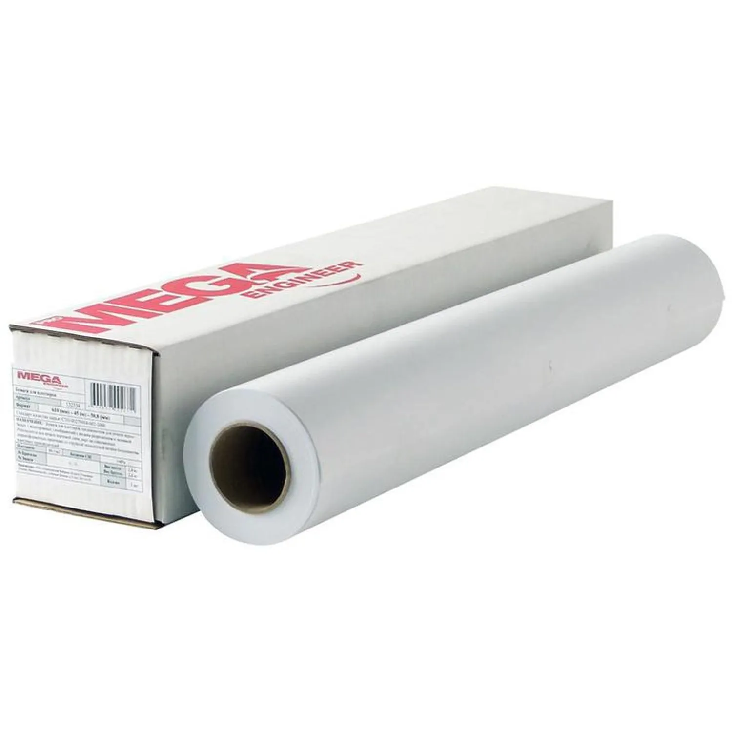 Бумага широкоформатная ProMega engineer InkJet 610 мм (рулон А1+, 70г/м², 50м, белизна 146%) - Image 2