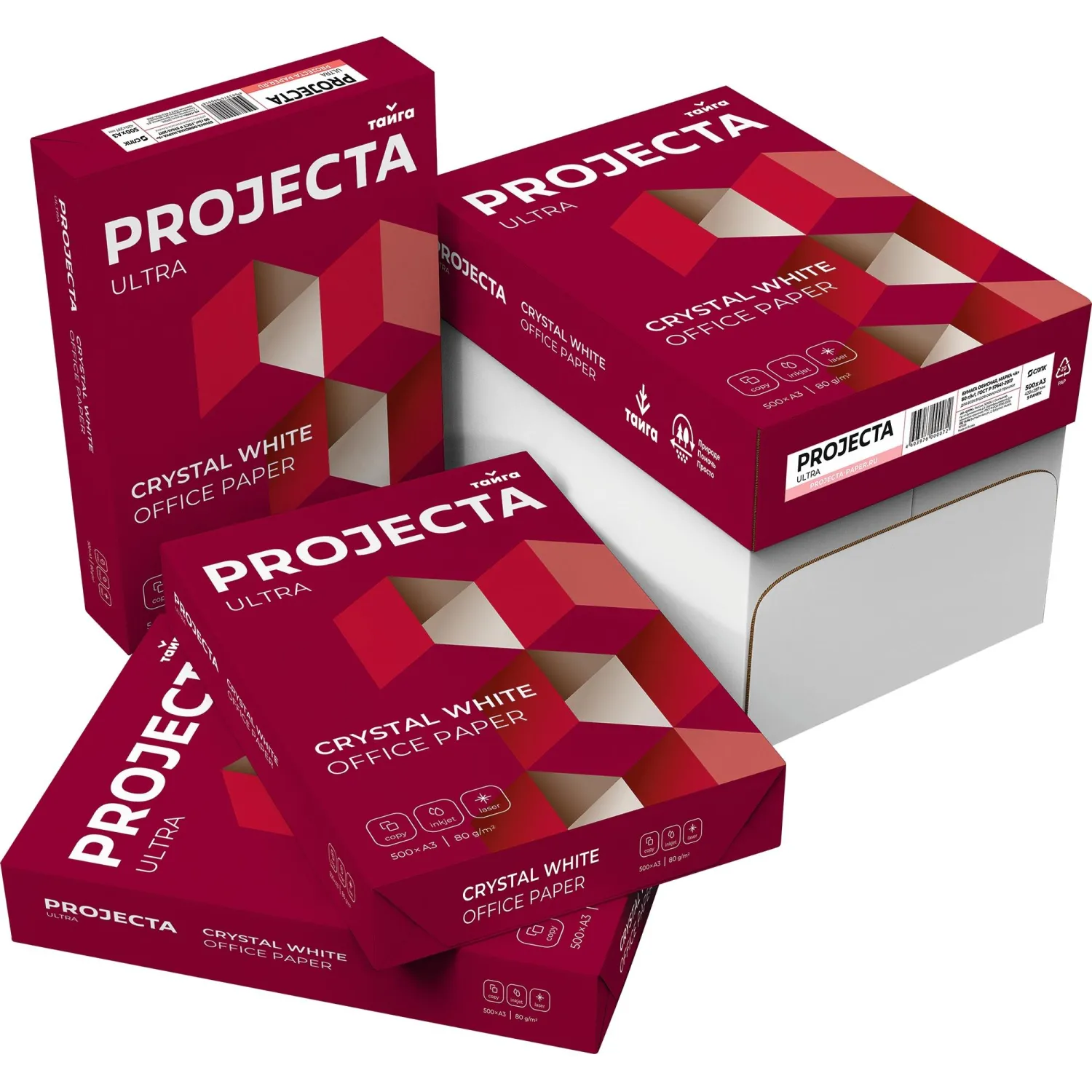 Бумага офисная Projecta Ultra премиум класс А, архива ГОСТ ISO 9706, сертификация ГОСТ Р 57641 - Image 2