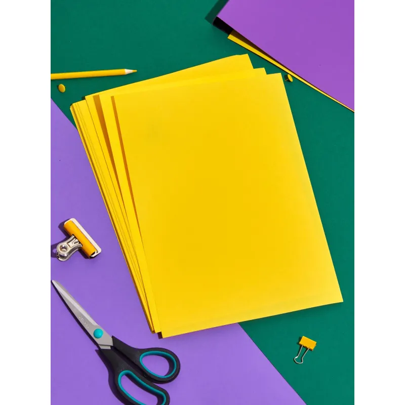 Цветная бумага Комус Color лимон А4 80 г/м² (50 листов, подходит для печати, факсов и копиров) - Image 5