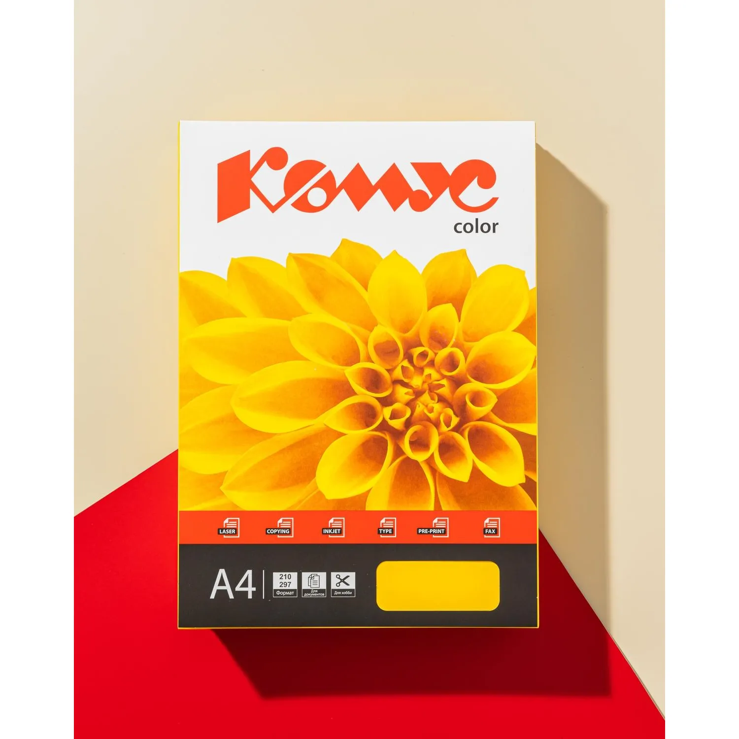 Цветная бумага Комус Color лимон А4 80 г/м² (500 листов) - Image 4