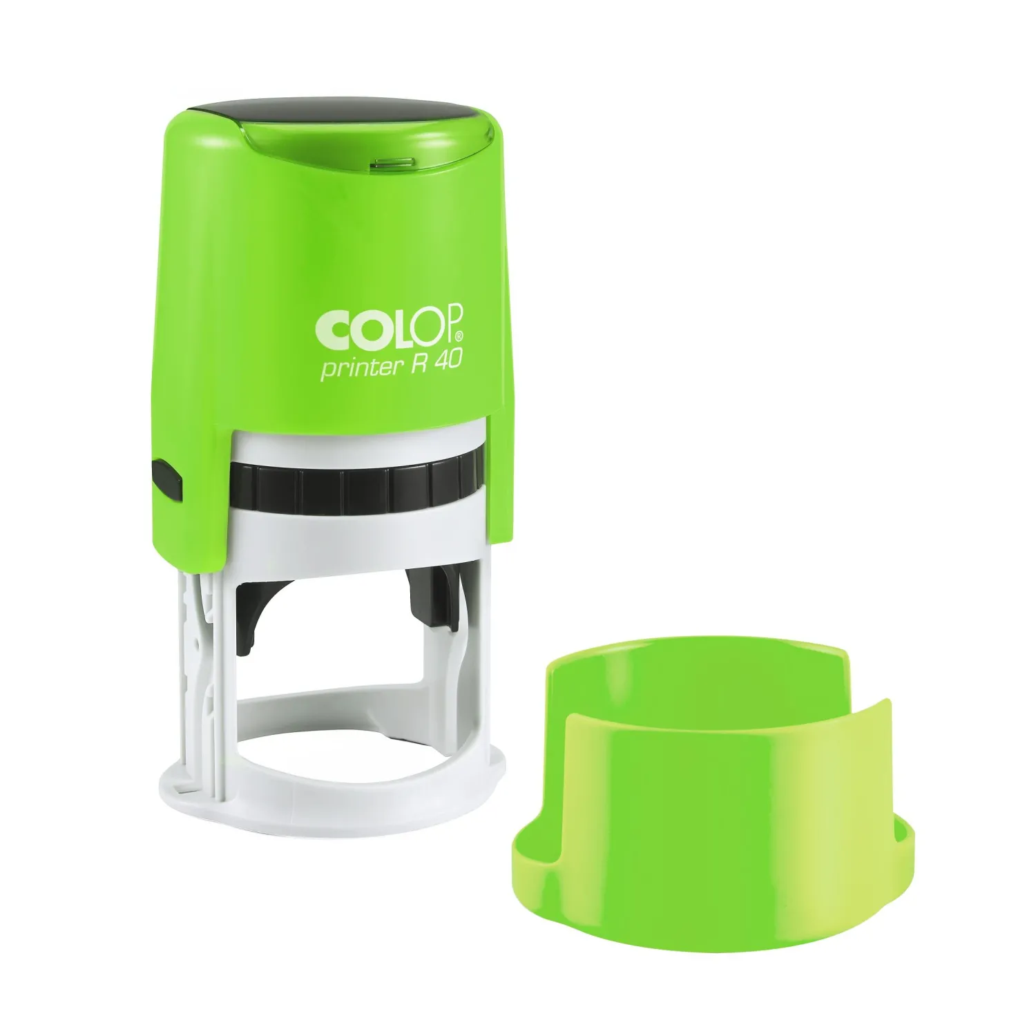 Оснастка для печати Colop R40 круглая, зеленый пластик, 41,5 мм - Image 2