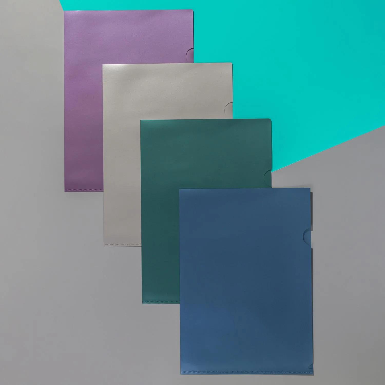 Папка уголок Metallics А4 пластиковая 200 мкм (4 штуки в упаковке) - Image 7