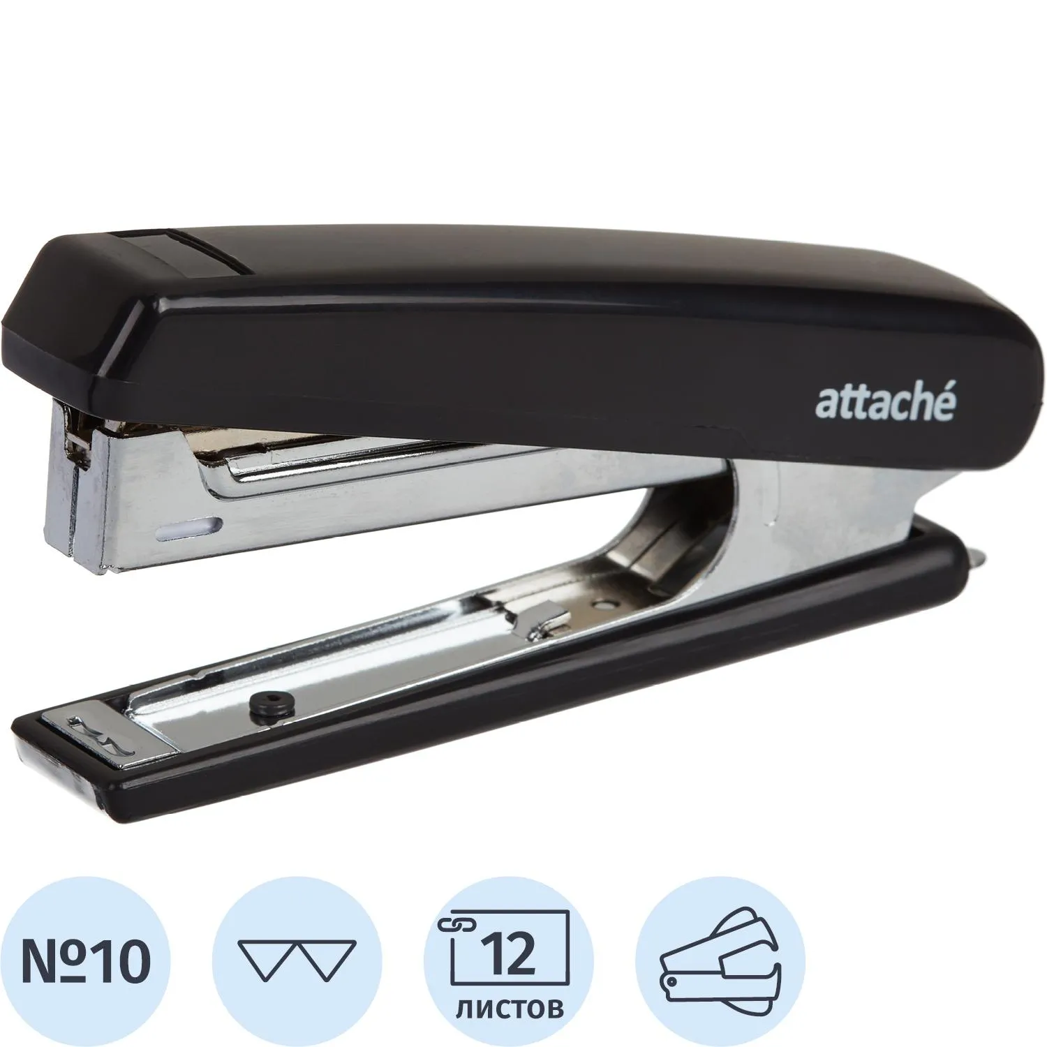 степлер Attache 8209 настольный офисный (синий пластик)