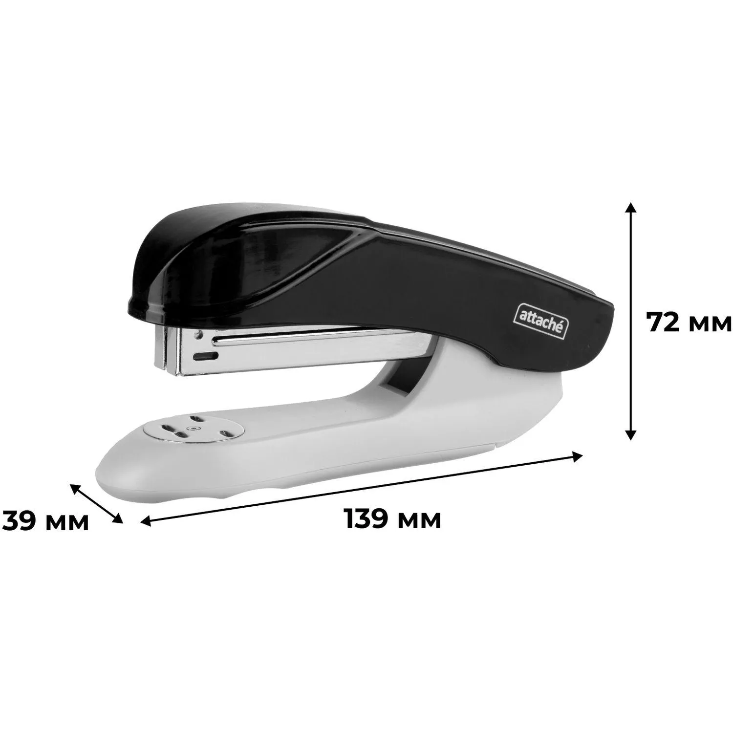 Степлер Attache Pulse черный 80 мм (до 25 л., скобы 24/6–26/6) - Image 6