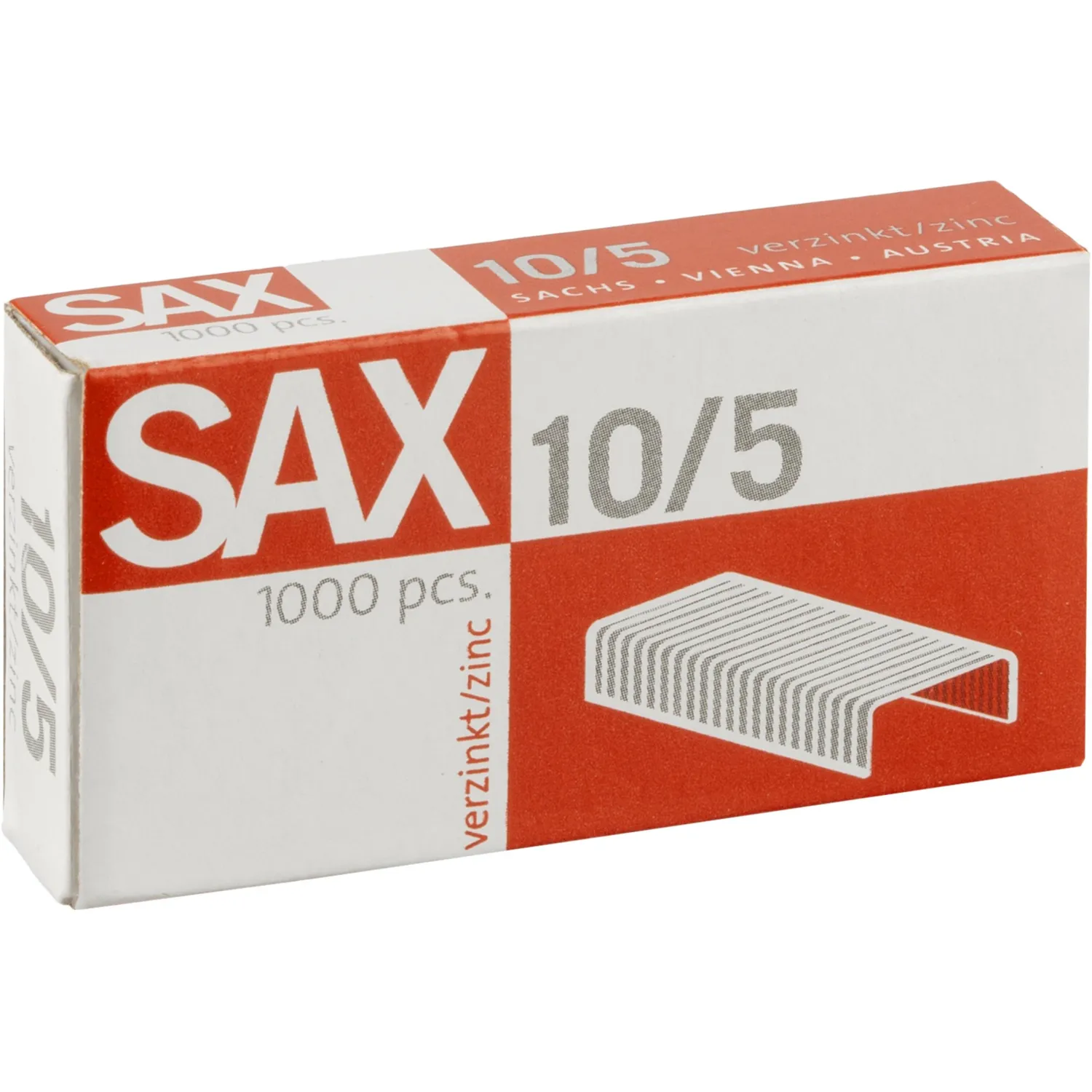 Скобы для степлера Sax №10/5 (0,07–0,08 мм), цинковые - Image 2