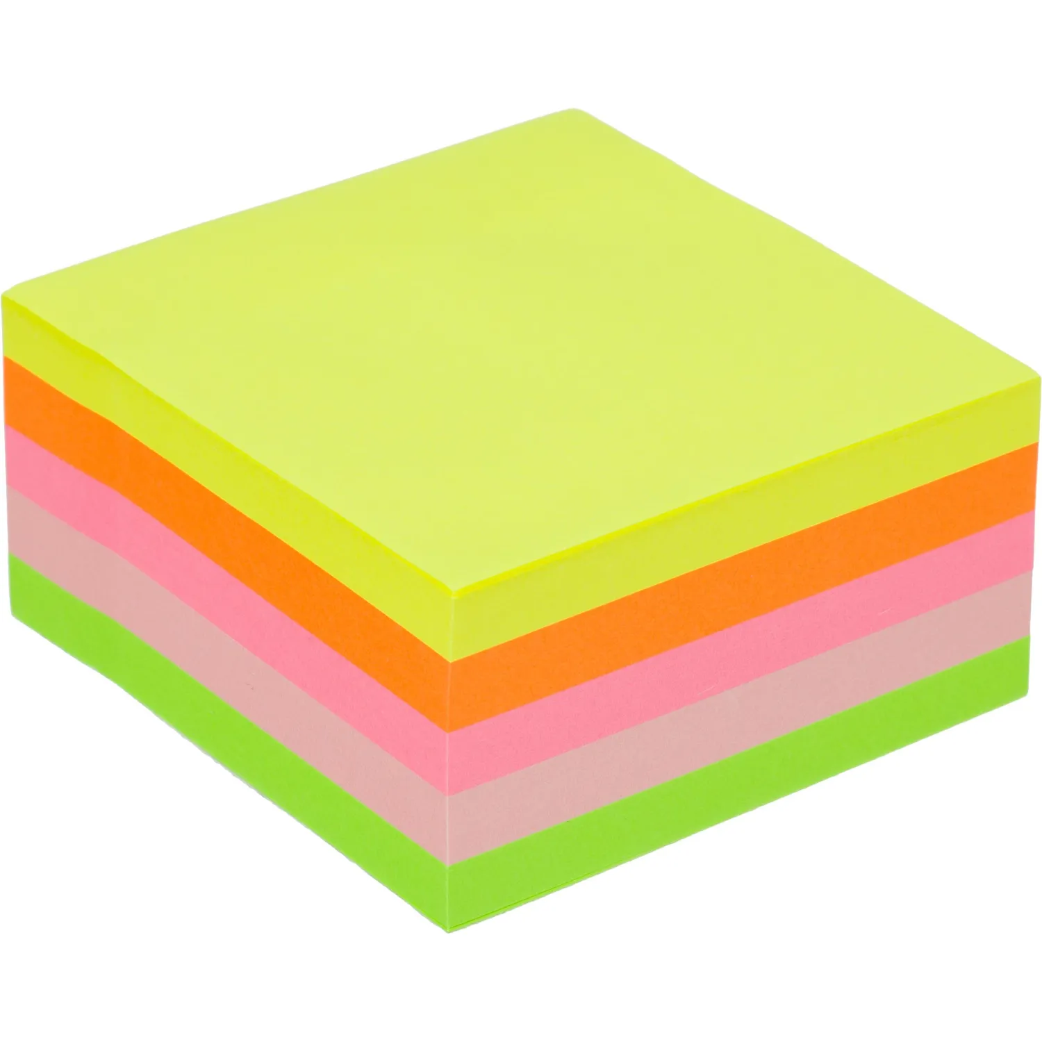Стикеры Attache Simple куб 76×76 мм, 400 л., 5 неоновых цветов, без следов клея - Image 2