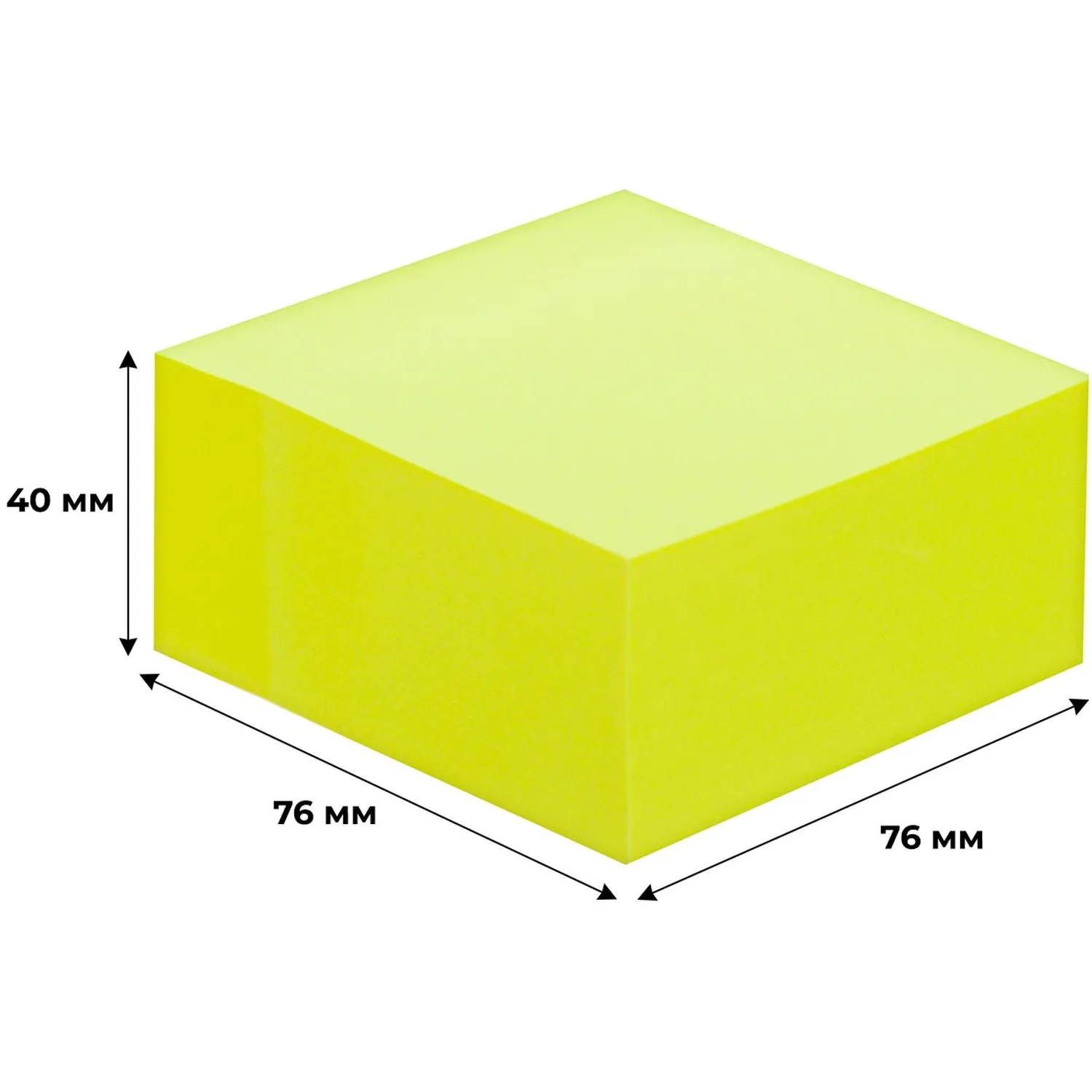 Стикеры Attache Simple 76x76 мм, желтые (400 л), канцелярия - Image 4