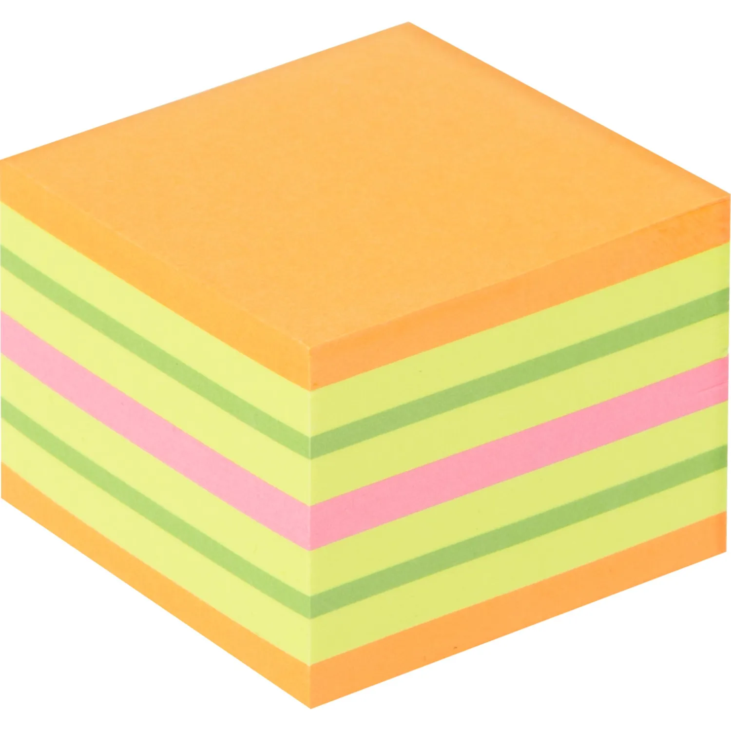 Стикеры Kores Cubo 50×50 мм 4 цвета 400 листов (без следов клея) - Image 2