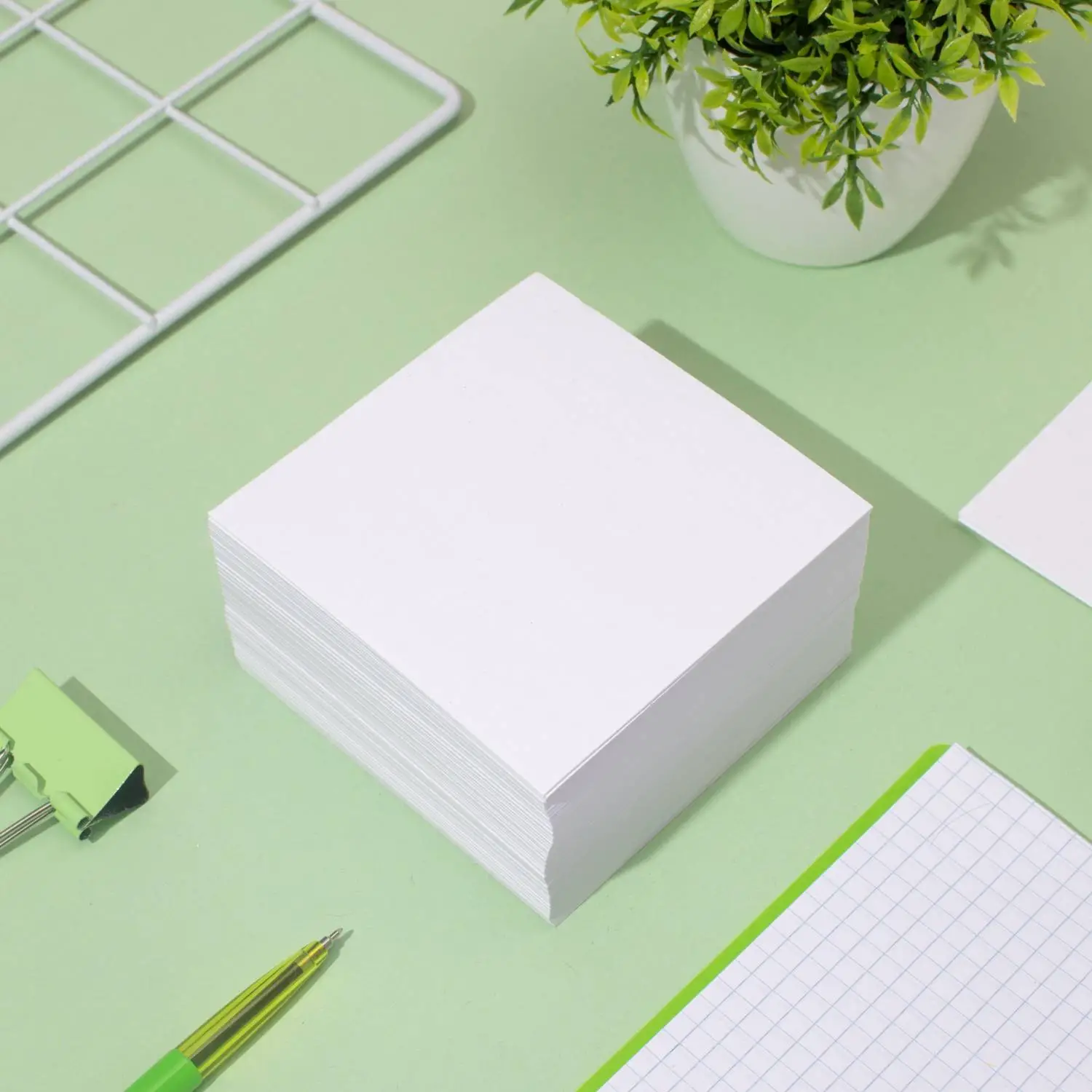 Блок для записей Комус 9×9 см, 100 г/м², белизна 100% для офиса - Image 5