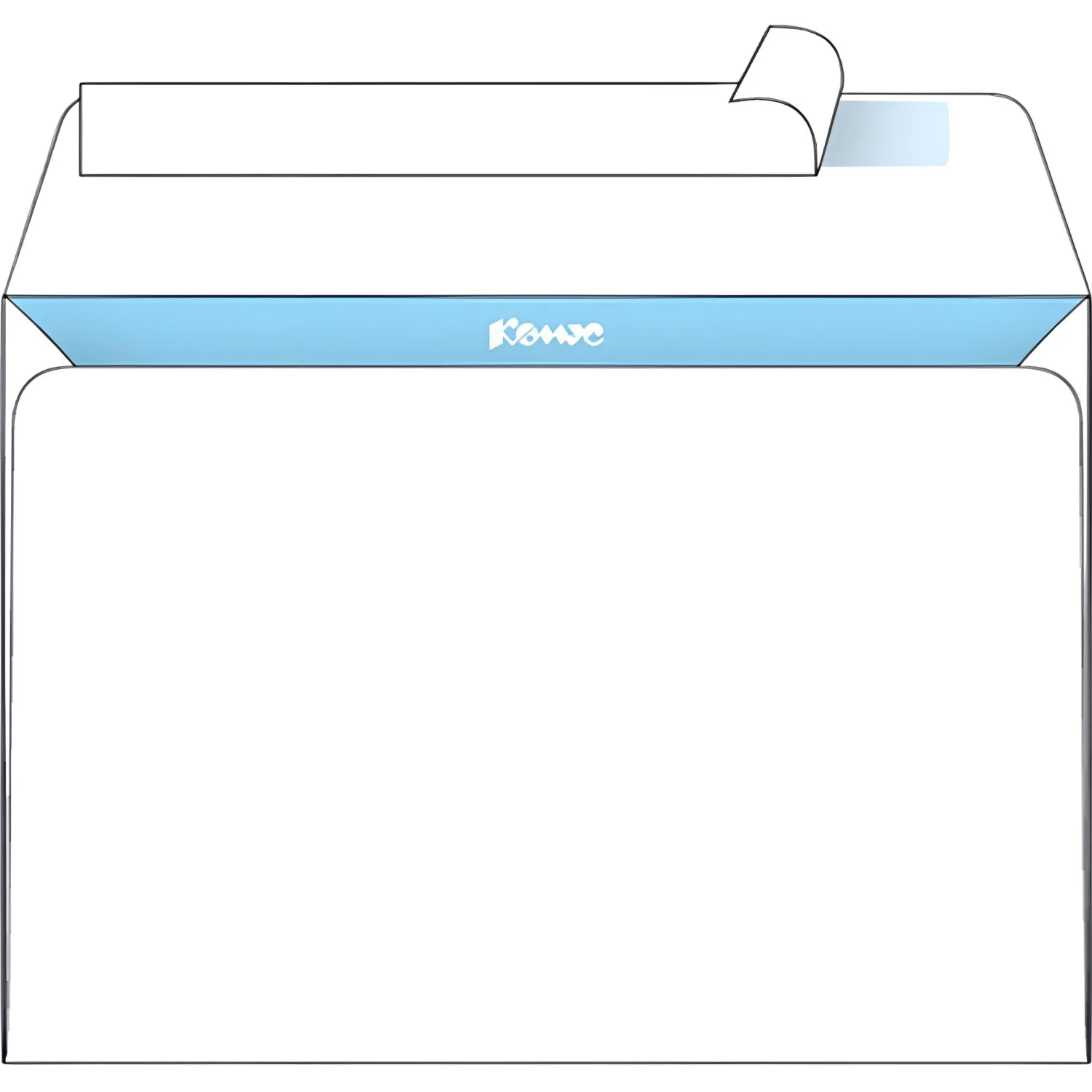Конверты Комус С5 80 г/м² белый стрип внутр. запайка 162×229 мм - Image 5