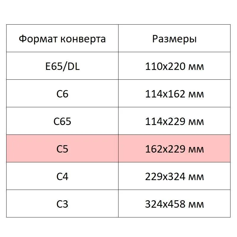 Конверты Комус С5 80 г/м² белые стрип внутр. запайка 162×229 мм - Image 6