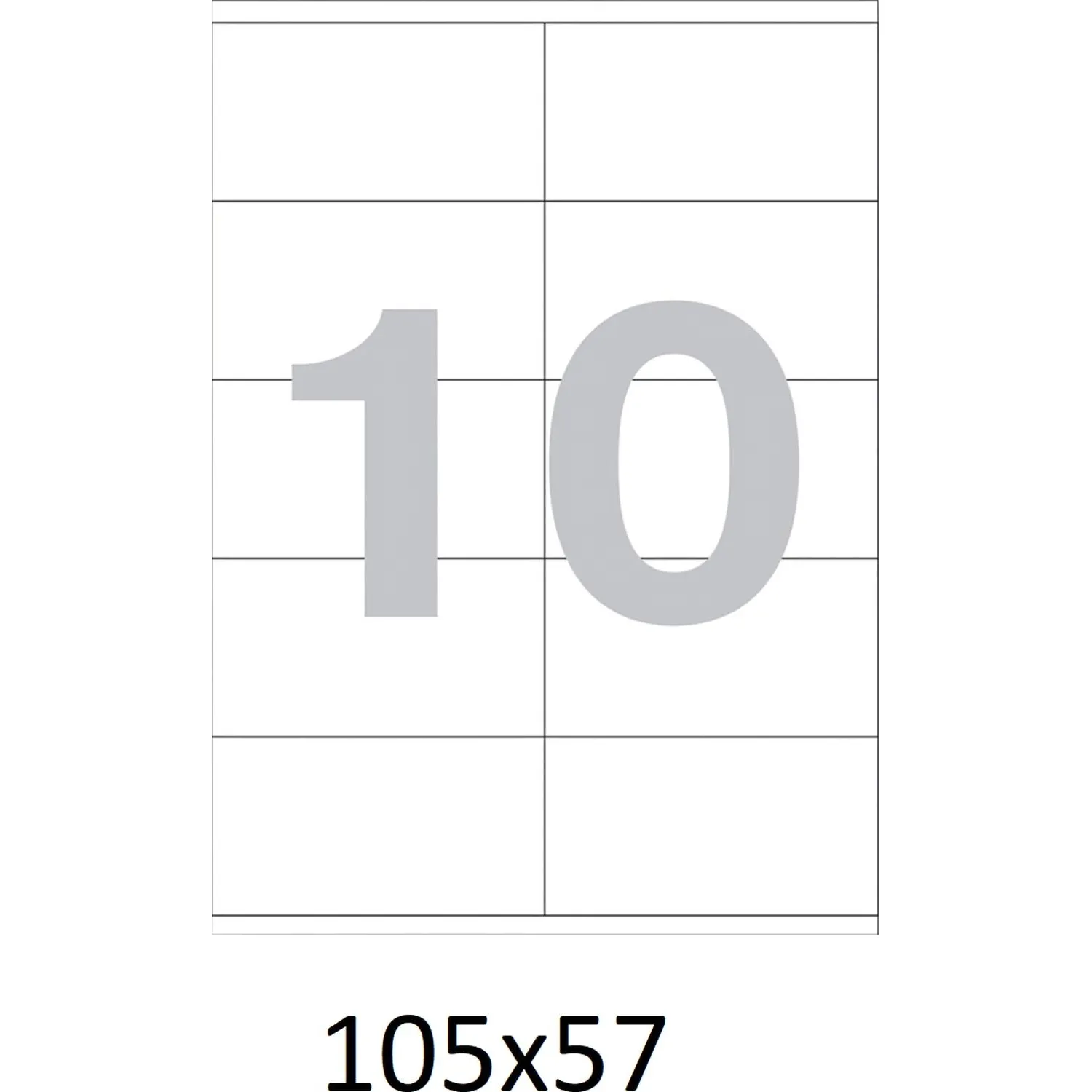 Самоклеящиеся этикетки Attache ProMega Label Basic 105x57 мм (100 л., лазерный принтер) - Image 5