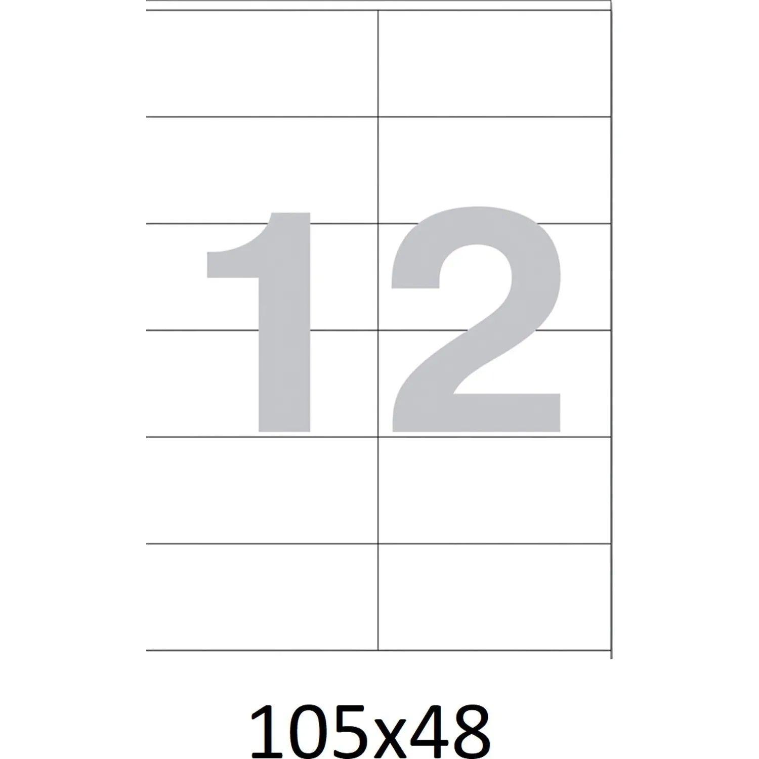 Самоклеящиеся этикетки Attache ProMega Label Basic 105x48 мм, 50 л/уп, белая самоклейка для печати - Image 5