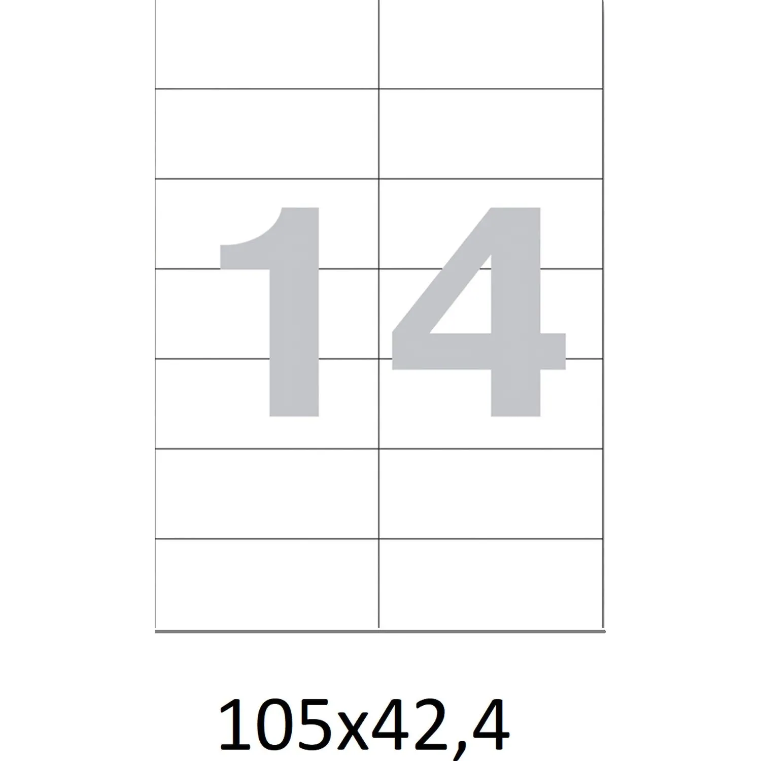Самоклеящиеся этикетки Attache ProMega Label Basic 105×42,4 мм (50 л./А4), белая самоклейка для печати на лазере - Image 5