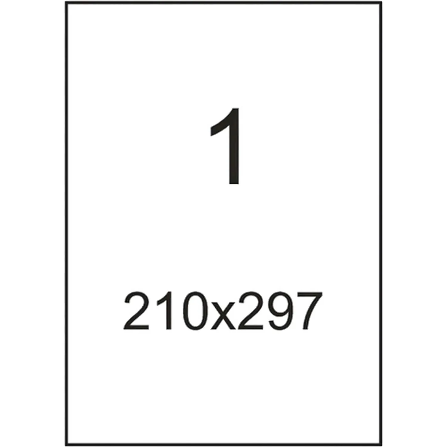 Самоклеящиеся этикетки Attache А4 (210×297 мм), 100 л, защита от склеивания, для лазерных принтеров - Image 2