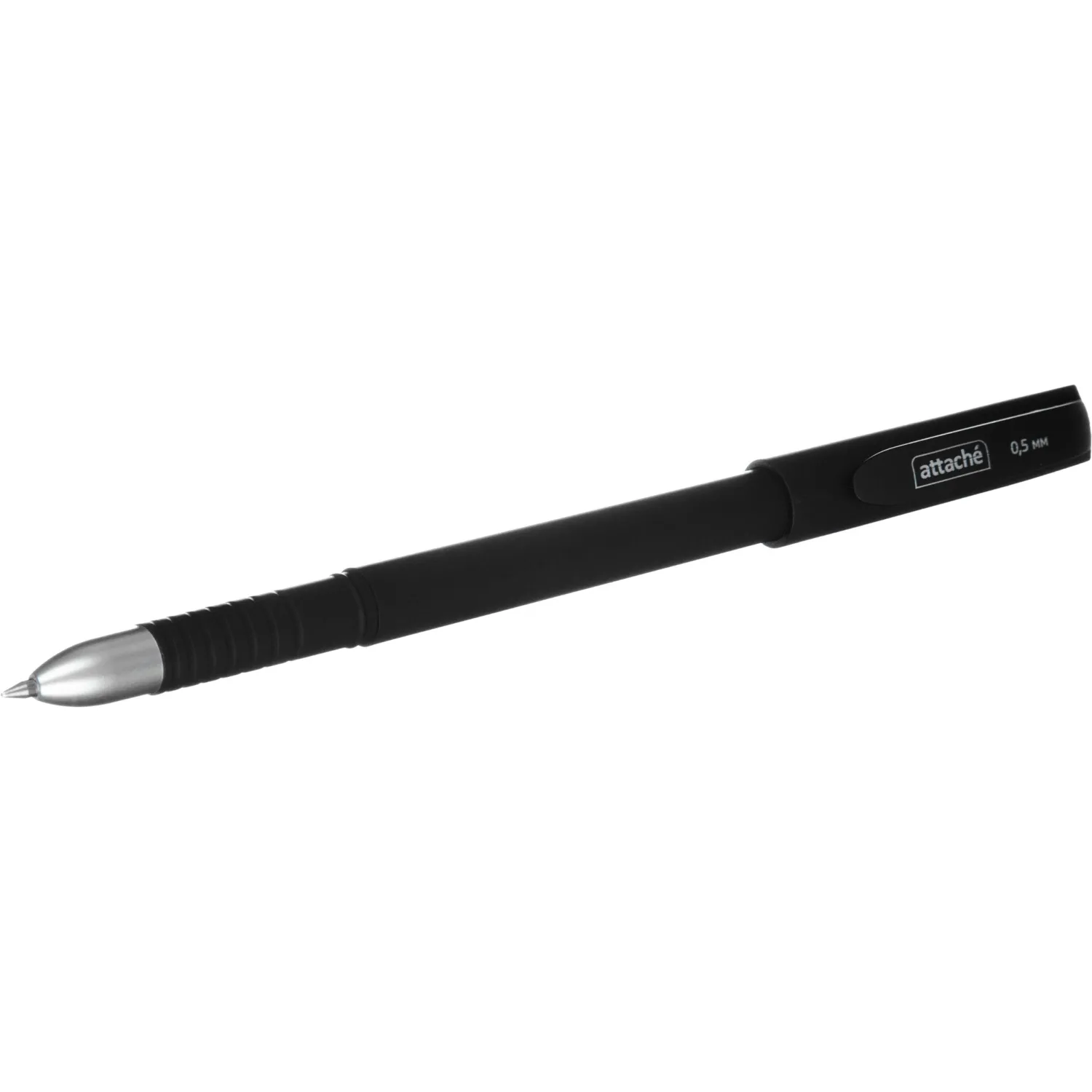 гелевая ручка Attache soft-touch синяя 0.5 мм, длина 129 мм, со сменным стержнем - Image 5