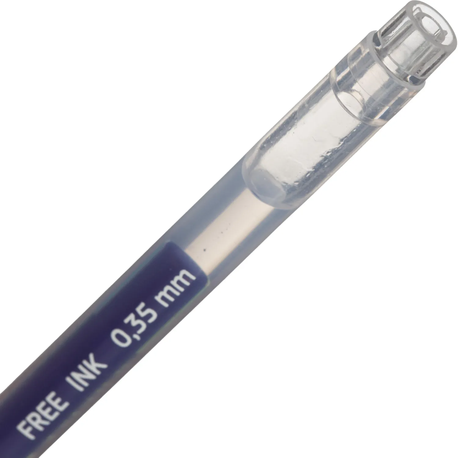 гелевая ручка Attache Free ink прозрачная, неавтоматическая, тонкое письмо синий - Image 5
