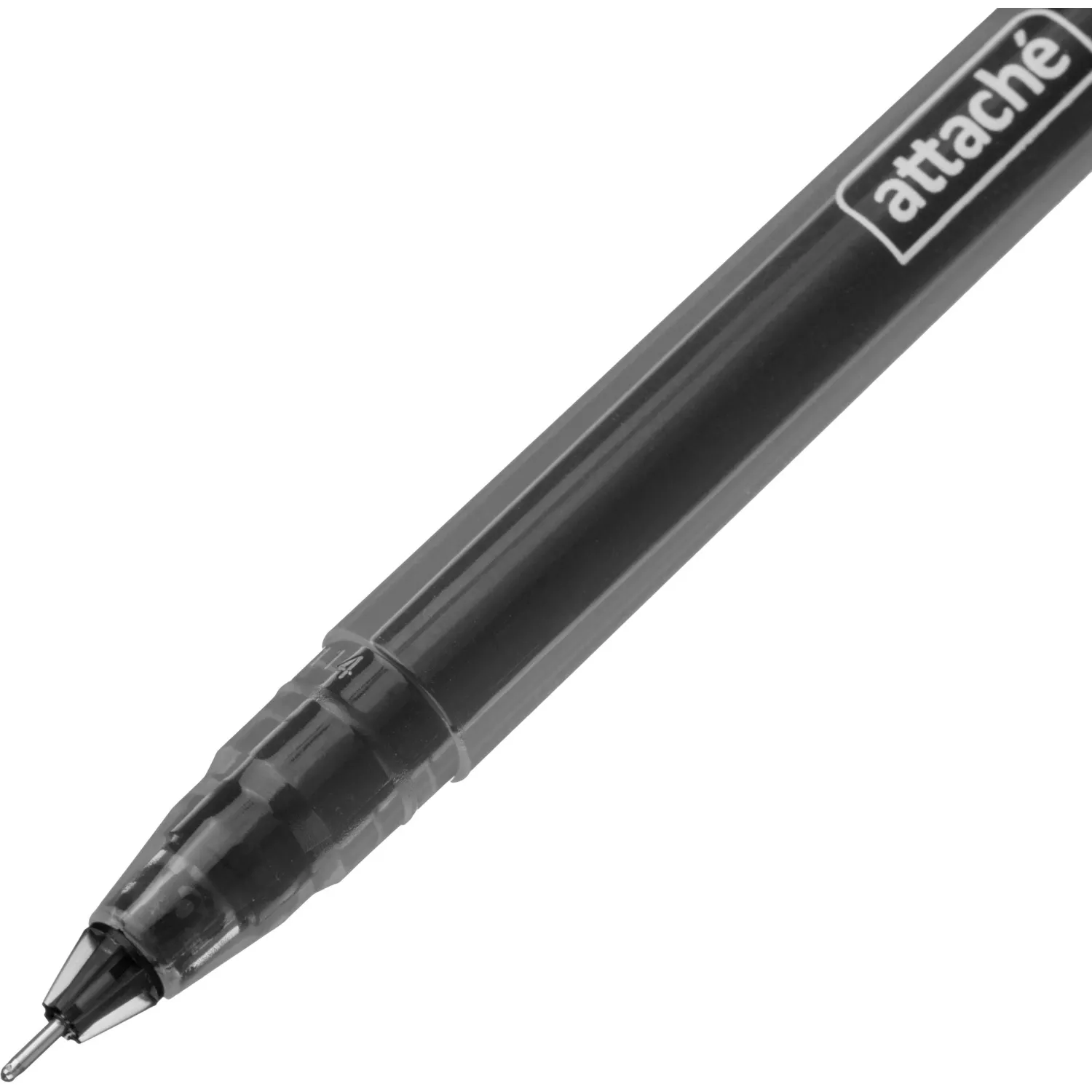 гелевая ручка Attache Free ink 0,5 мм прозрачная, качественные чернила без подтеков - Image 4