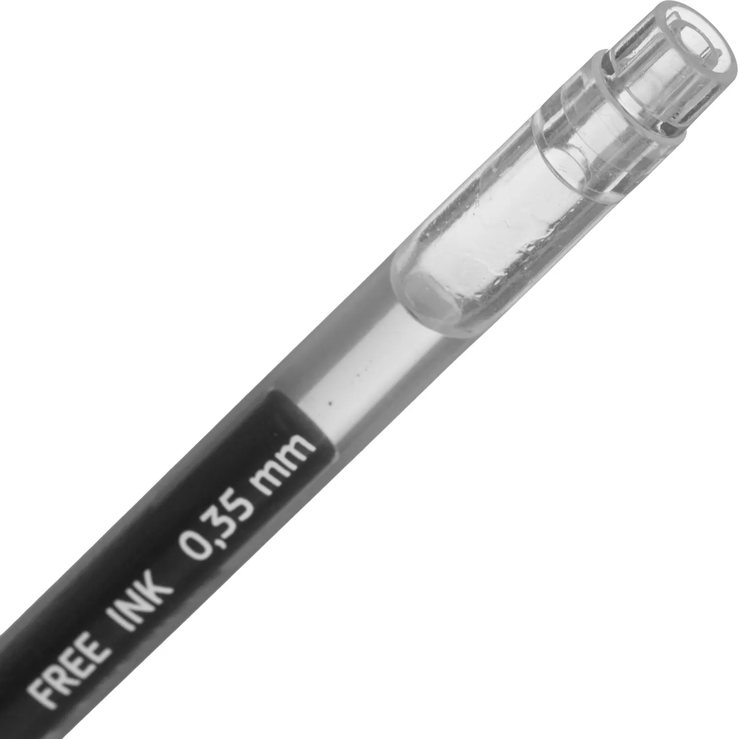 гелевая ручка Attache Free ink 0,5 мм прозрачная, качественные чернила без подтеков - Image 5