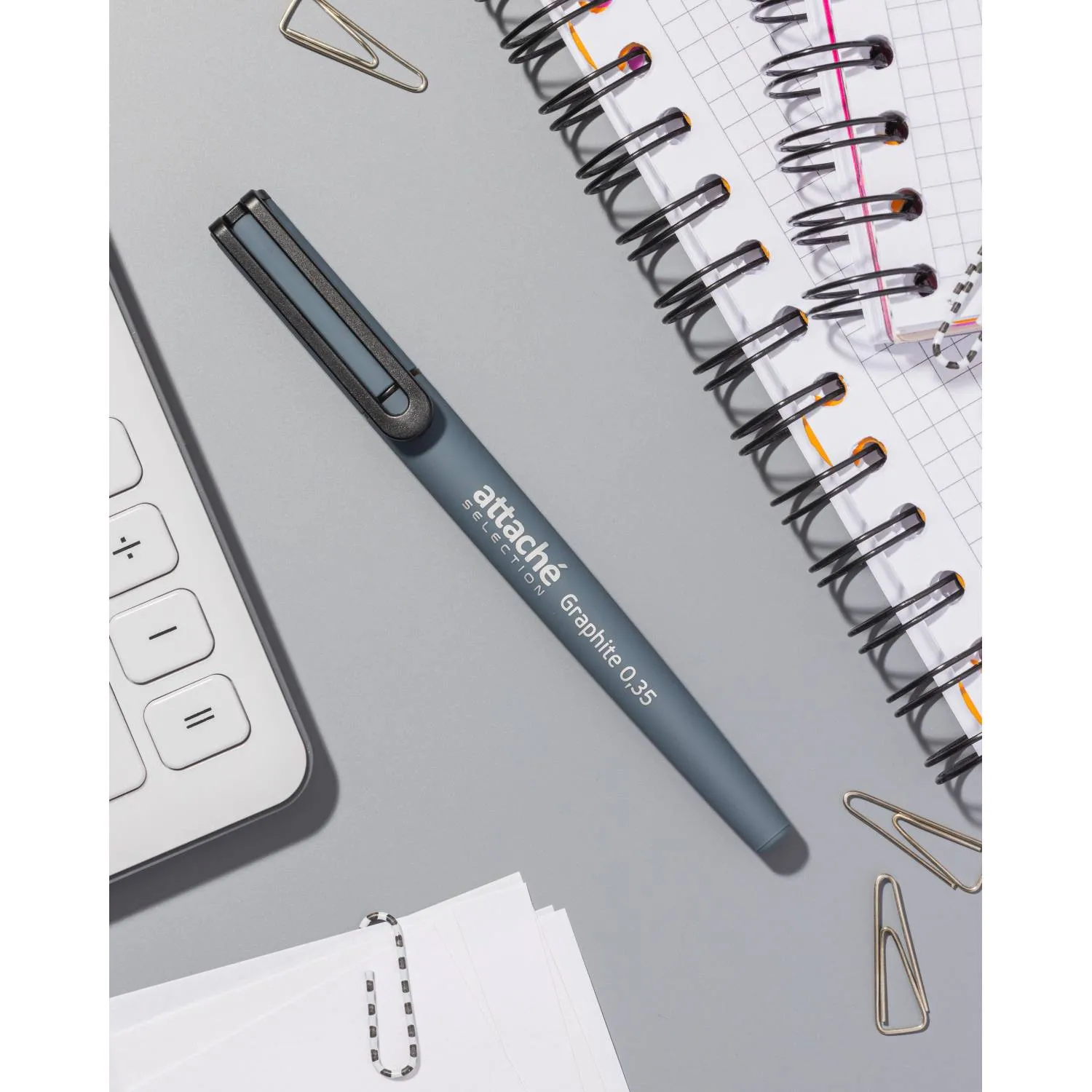 гелевая ручка Attache Selection Graphite 0,7 мм клип Soft Touch, Quality - Image 6