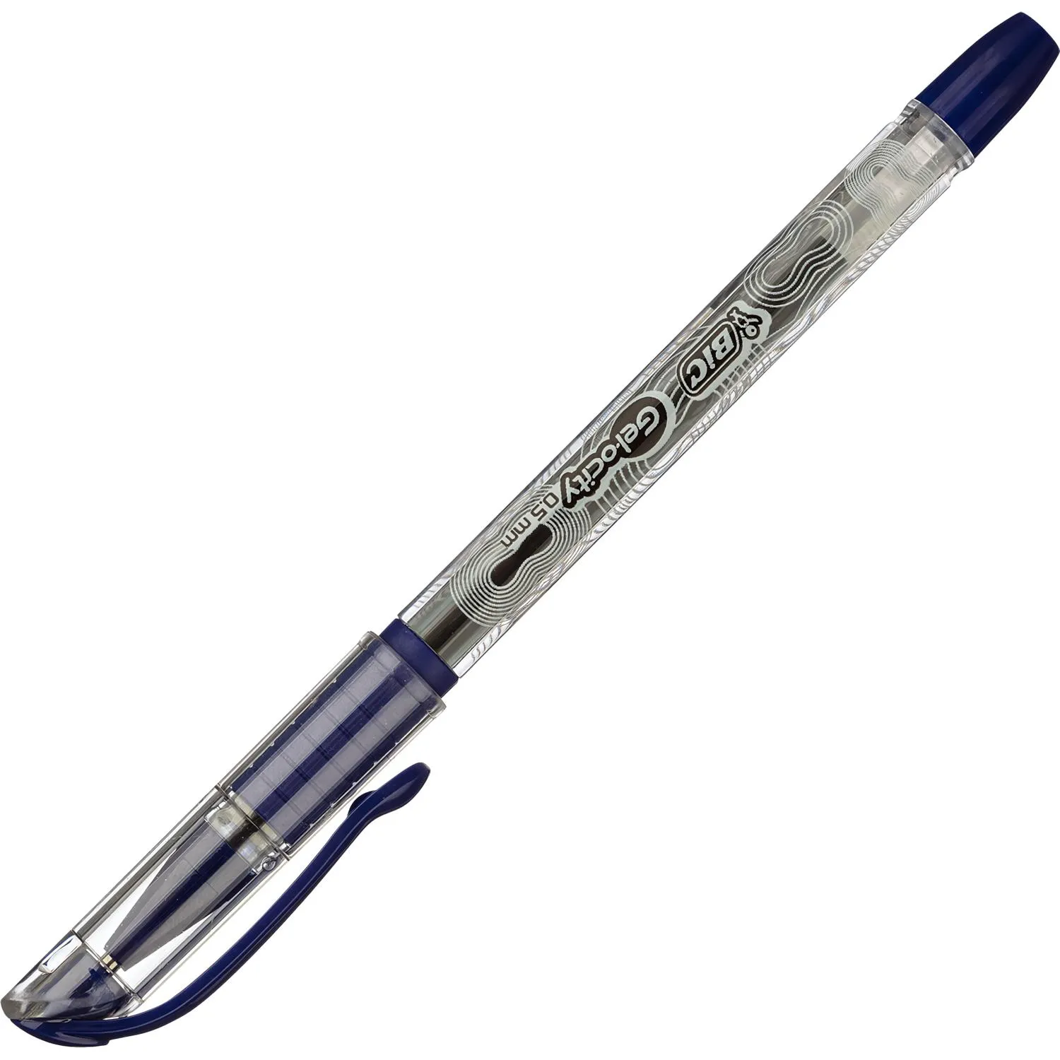 Гелевая ручка Bic Gel-ocity Stic 0,5 мм (прозрачный корпус, грип, клипса) - Image 3