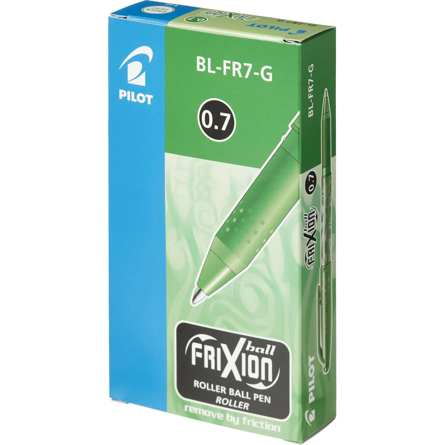 гелевая ручка Pilot Frixion BL-FR7-G со стираемыми чернилами, зеленый 0,7 мм (с резинкой-ластиком) - Image 7