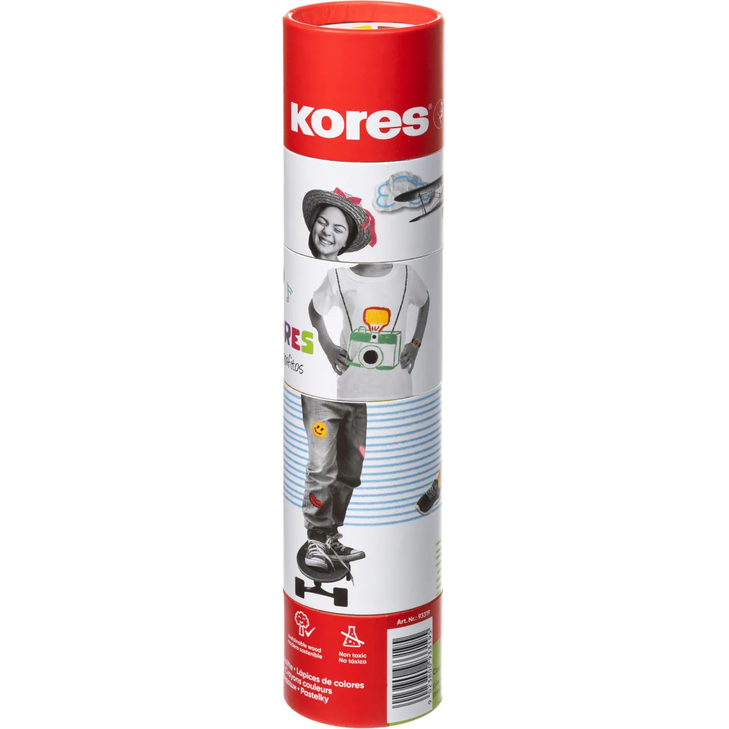 Карандаши цветные Kores Kolores 13 карандашей 13 цветов трёхгранные - Image 6