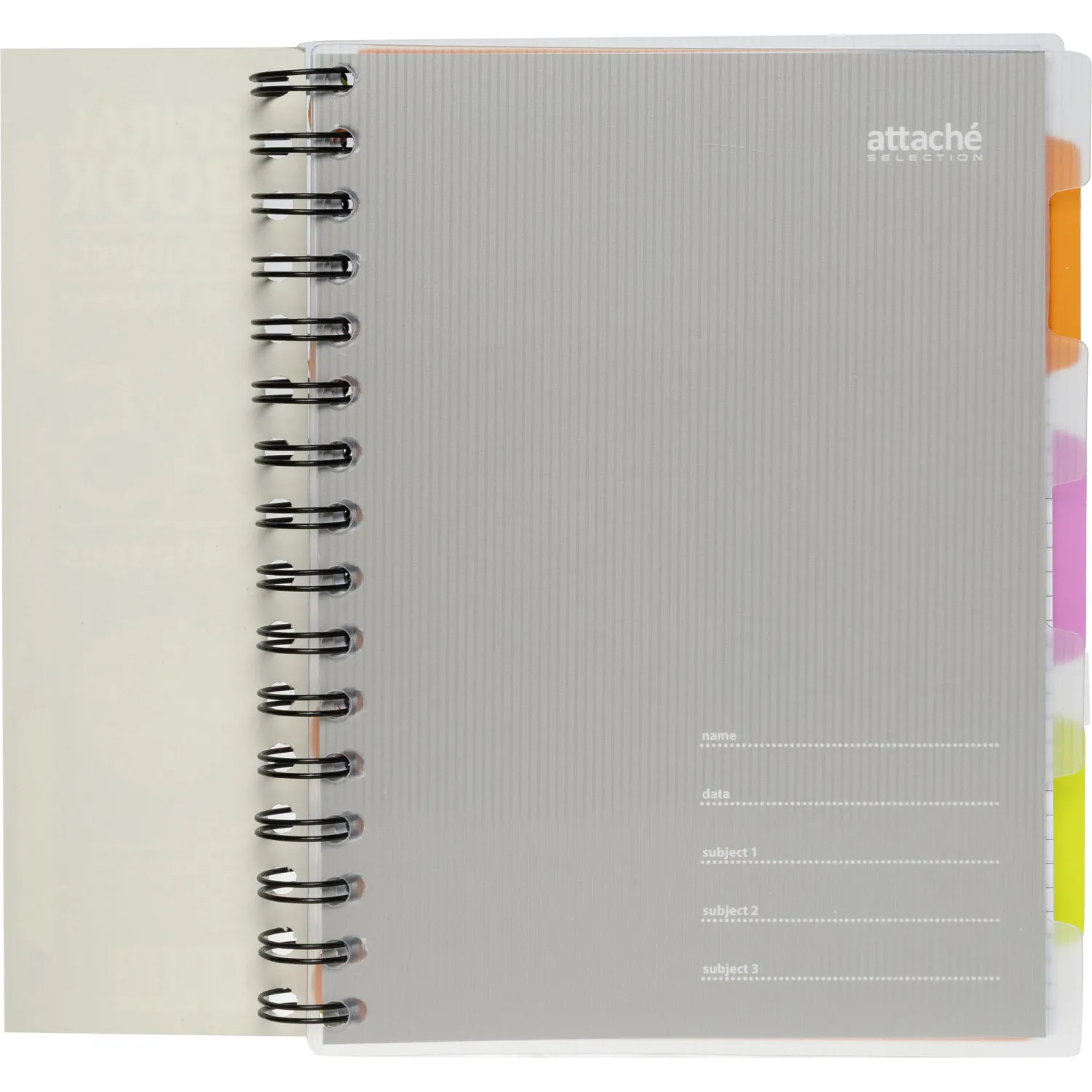 Бизнес-тетрадь Attache Selection Spiral Book A5 140 л., клетка, спираль, разделители - Image 5