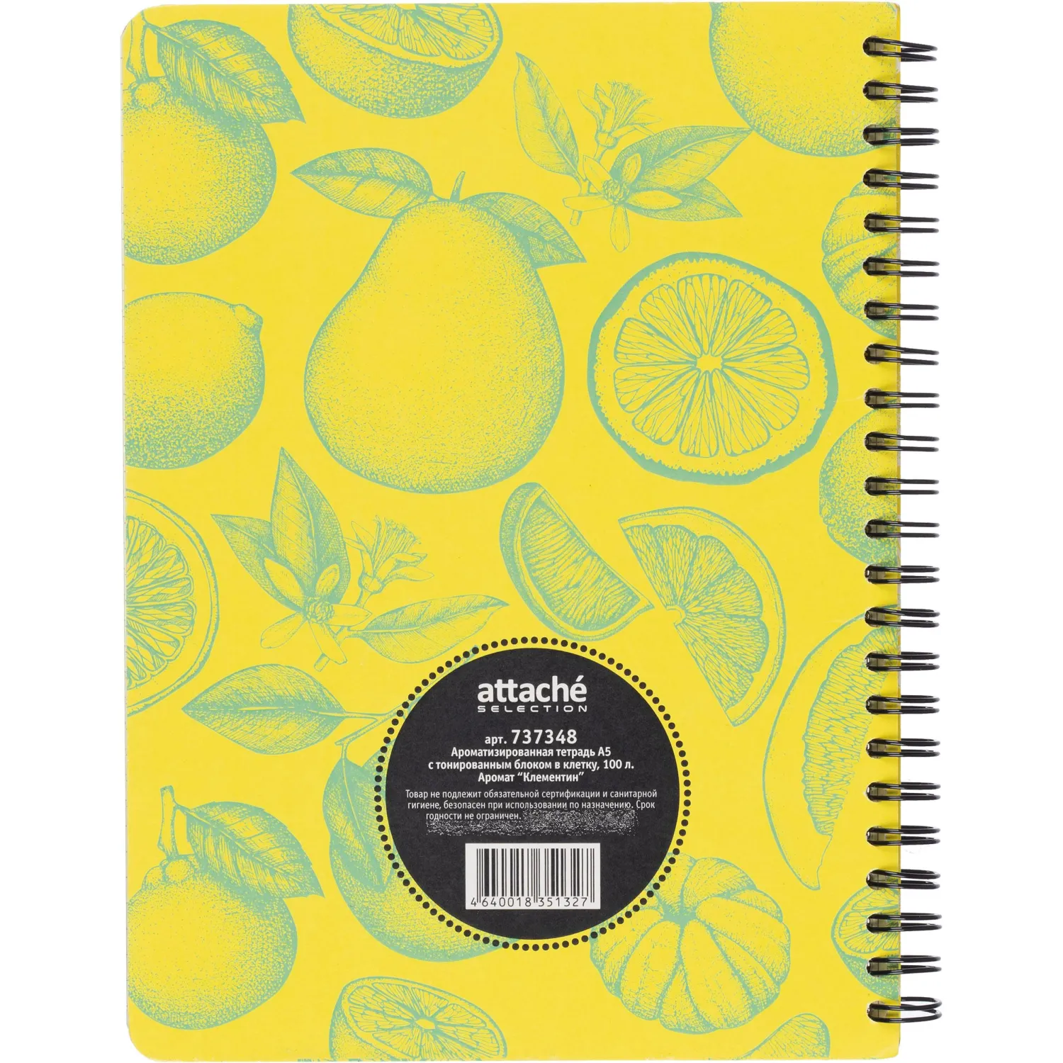 Бизнес-тетрадь Attache Selection Aroma Edition Клементин A5 (100 л., спираль, аромат клементина) - Image 8