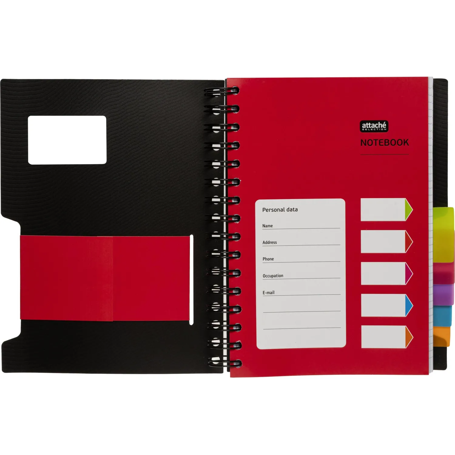 Бизнес-тетрадь Attache Selection Office book A5 200 л, спираль, разделители, микроперфорация - Image 5
