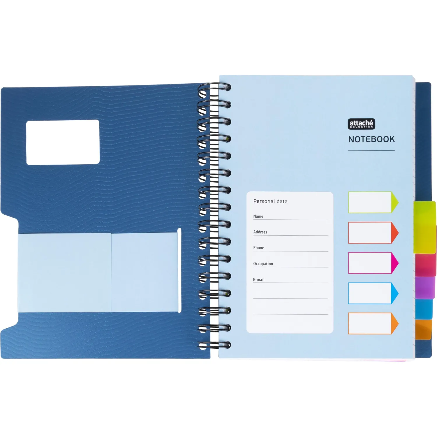 Бизнес-тетрадь Attache Selection Office book A5 200 л, спираль, разделители, микроперфорация - Image 5