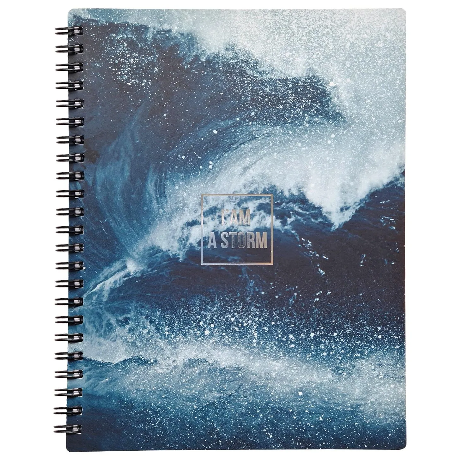 Бизнес-тетрадь Be Smart Storm Волна А5 120 листов, клетка, спираль, 15,4×20,5 см