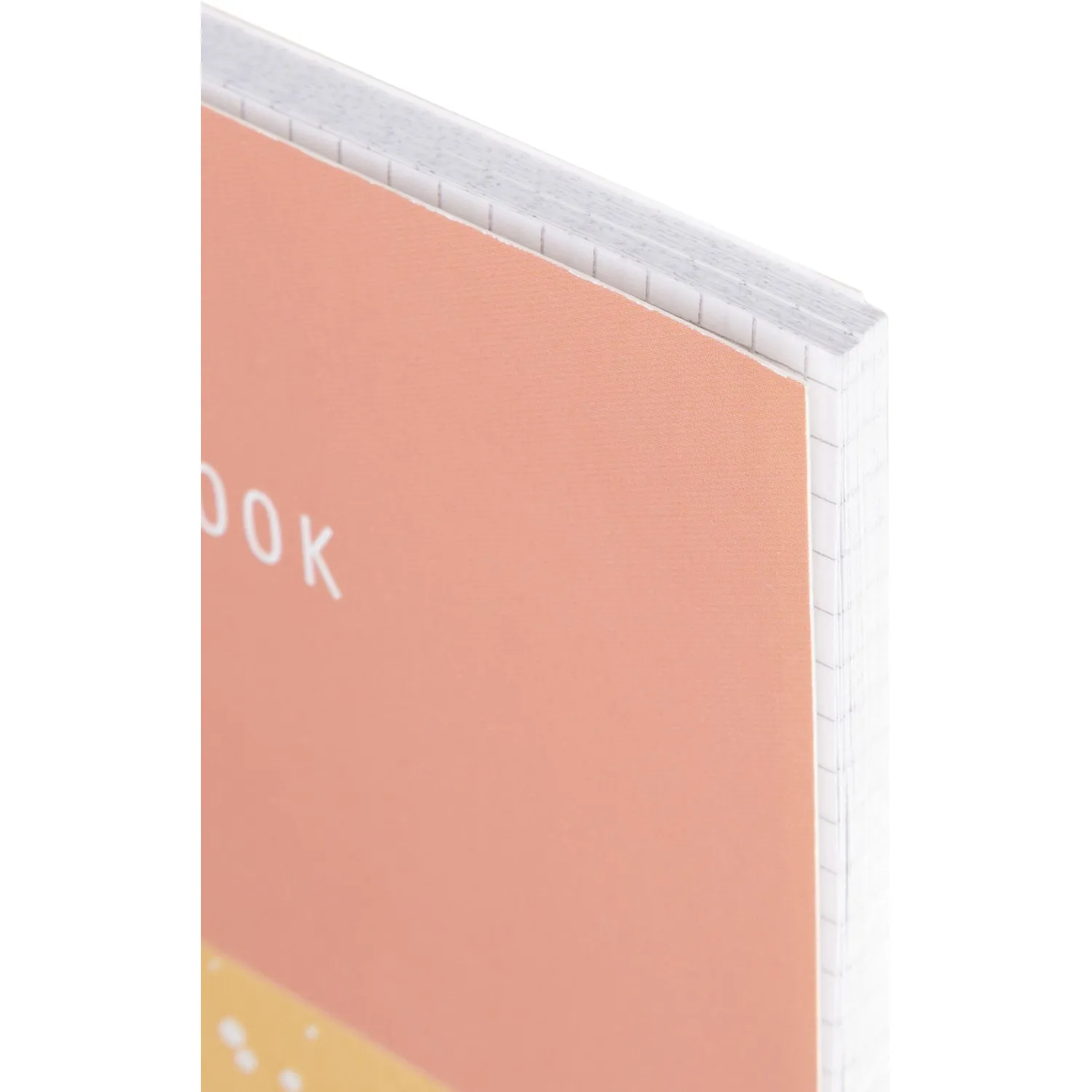 Бизнес-тетрадь Attache Flakes pink A5 48 листов, клетка, спираль, 14,6×20,4 см розово-оранжевая - Image 3