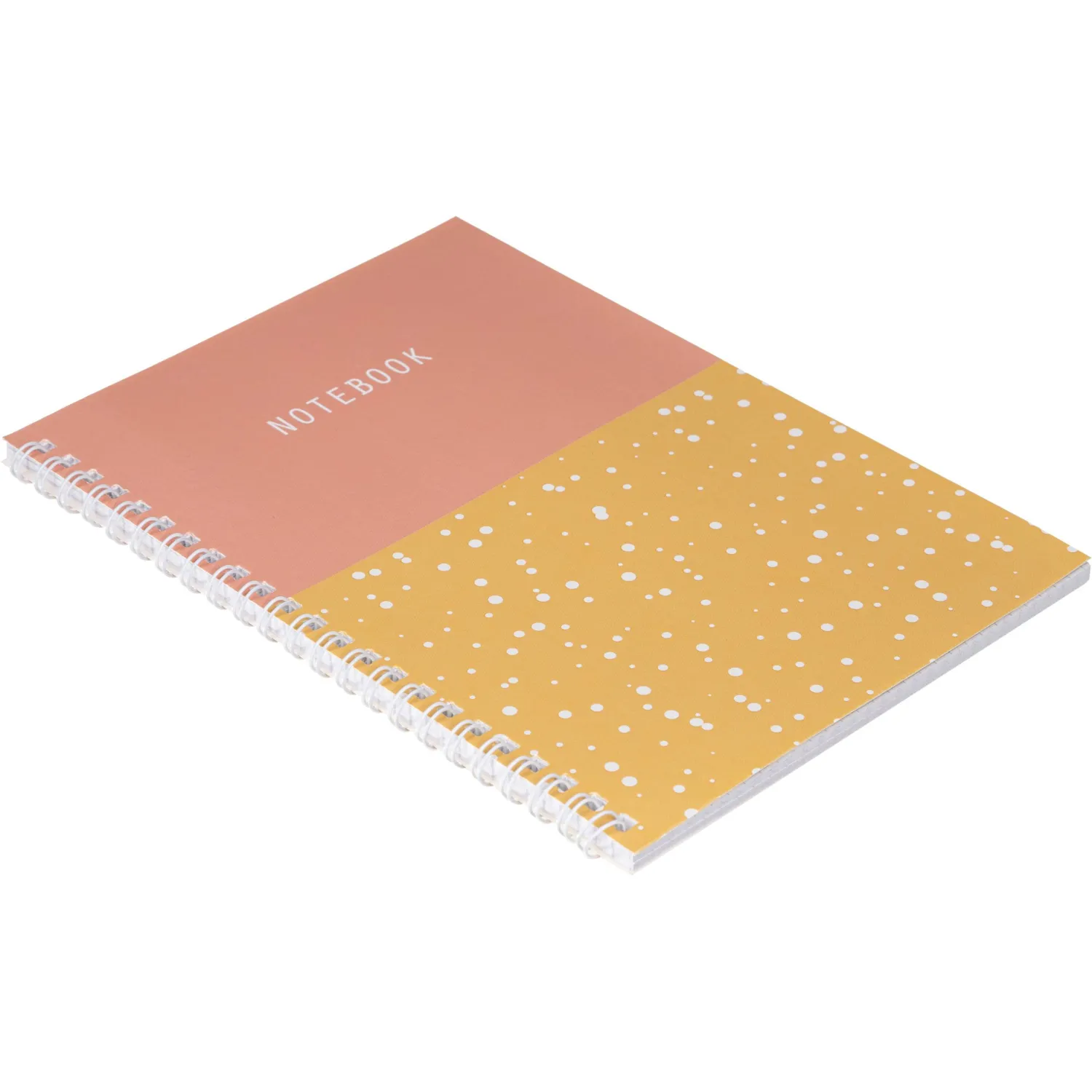 Бизнес-тетрадь Attache Flakes pink A5 48 листов, клетка, спираль, 14,6×20,4 см розово-оранжевая - Image 4