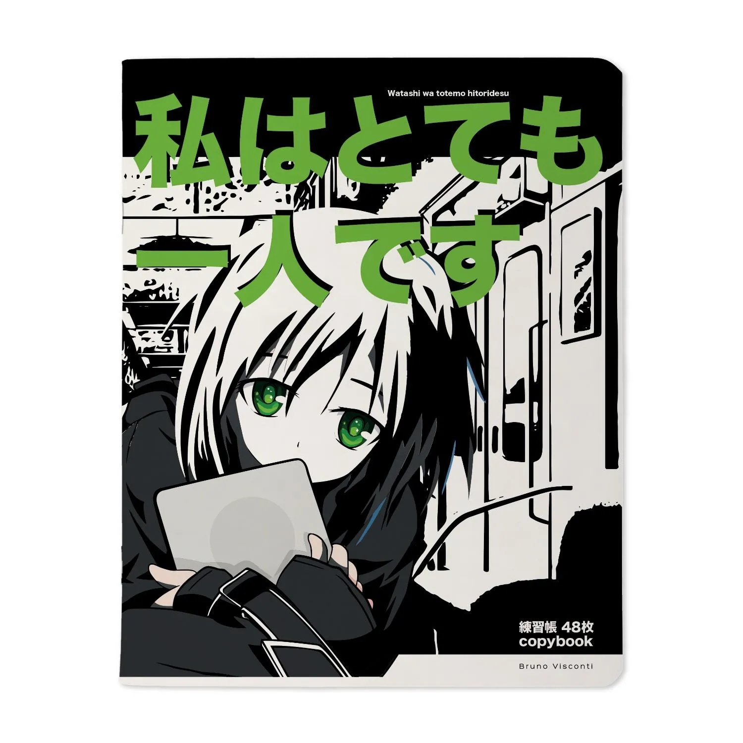 Тетрадь общая Bruno Visconti Manga Anime City A5 48л клетка, мягкая обложка Soft Touch - Image 3