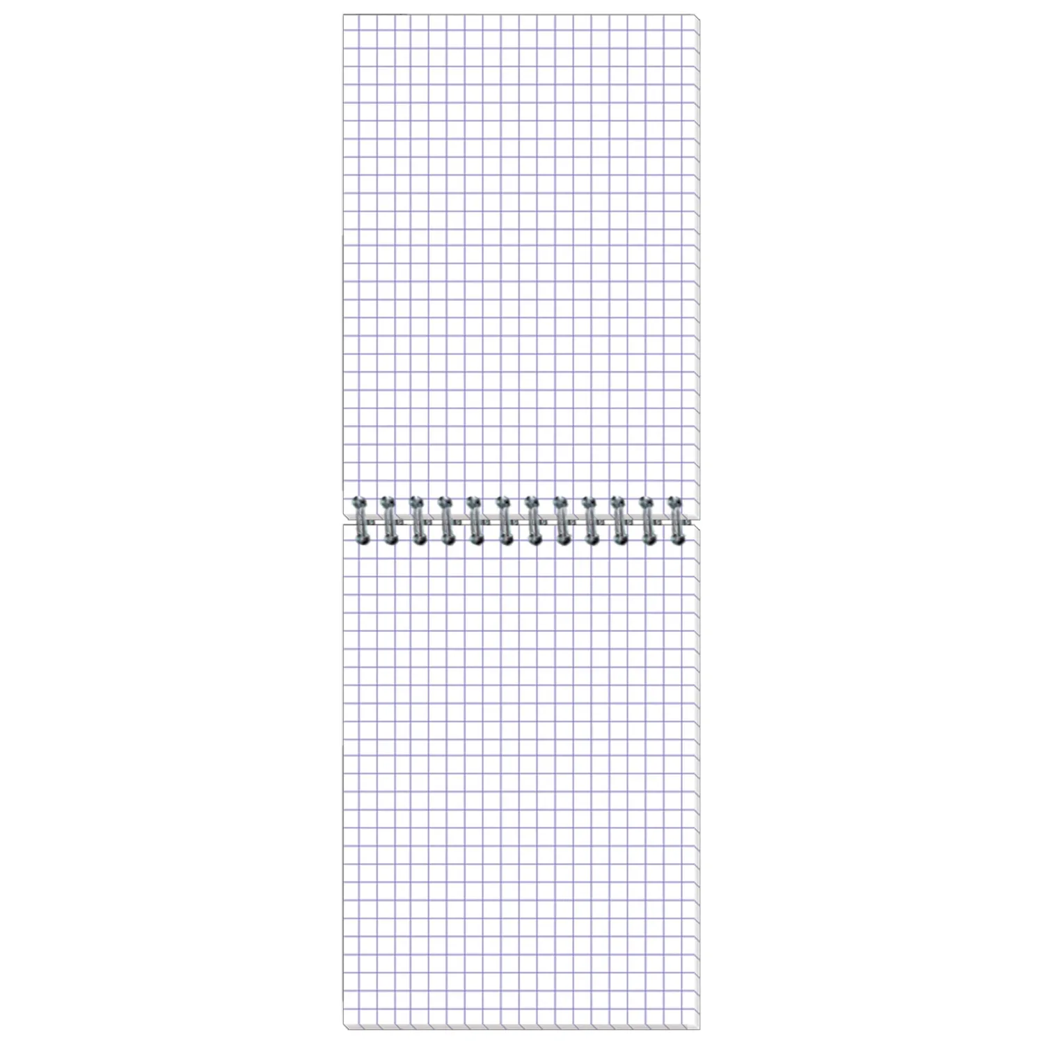 Блокнот Полином Микровельвет А6 50 листов, клетка, спираль, 10,2×14,6 см - Image 2