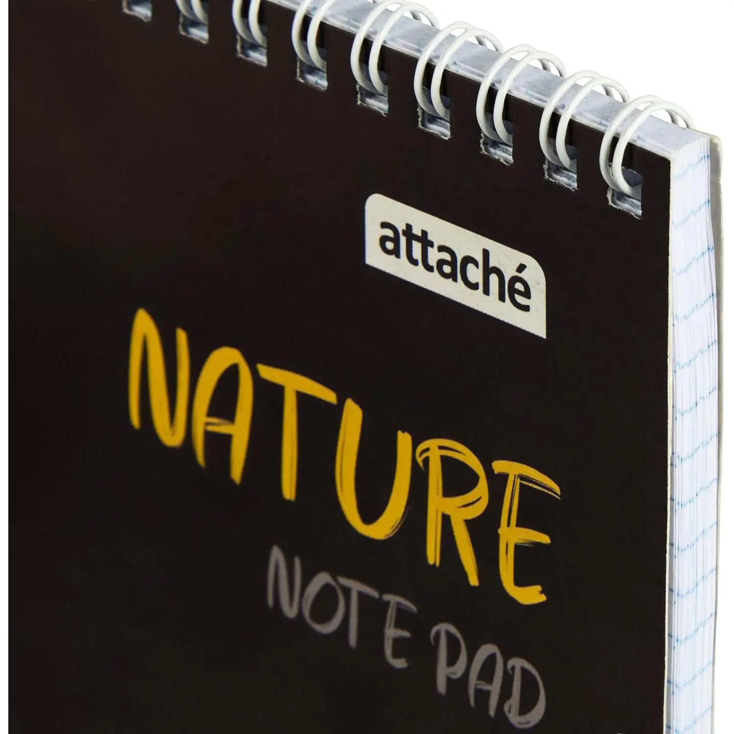 Блокнот Attache Nature Black flowers A5 60 л., клетка, спираль, 146×204 мм - Image 3