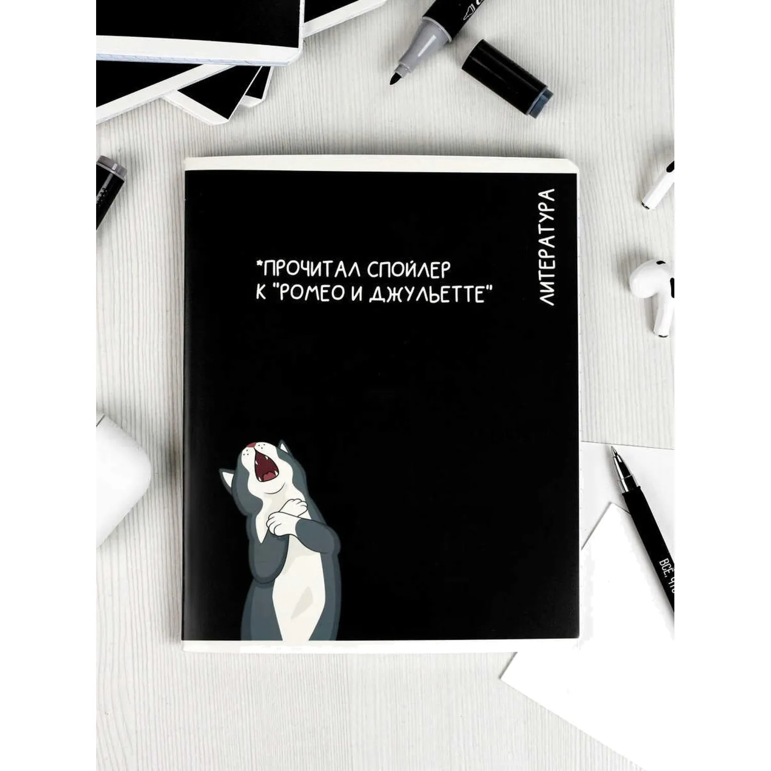 тетрадь по литературе Феникс+ «Коты мемы», формат А5+ для школьников - Image 10
