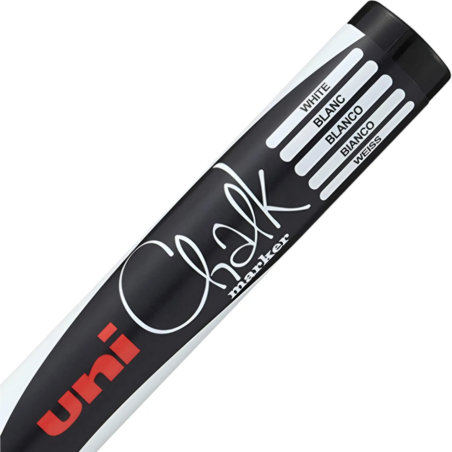 Маркер меловой Uni Chalk PWE-5M чёрный, толщина линии 1.8–2.5 мм, круглый наконечник - Image 4