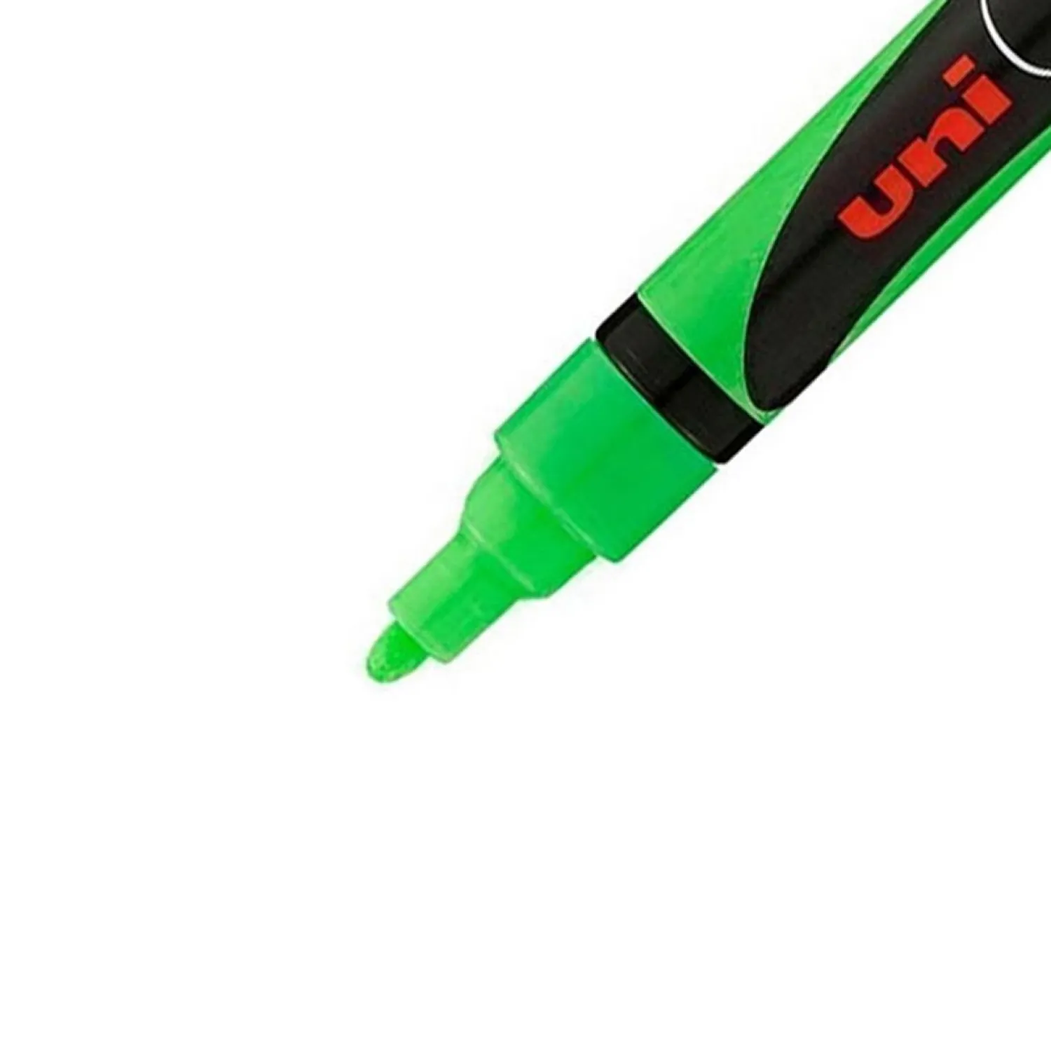 Маркер меловой Uni Chalk PWE-5M зелёный, наконечник 1.8–2.5 мм - Image 3