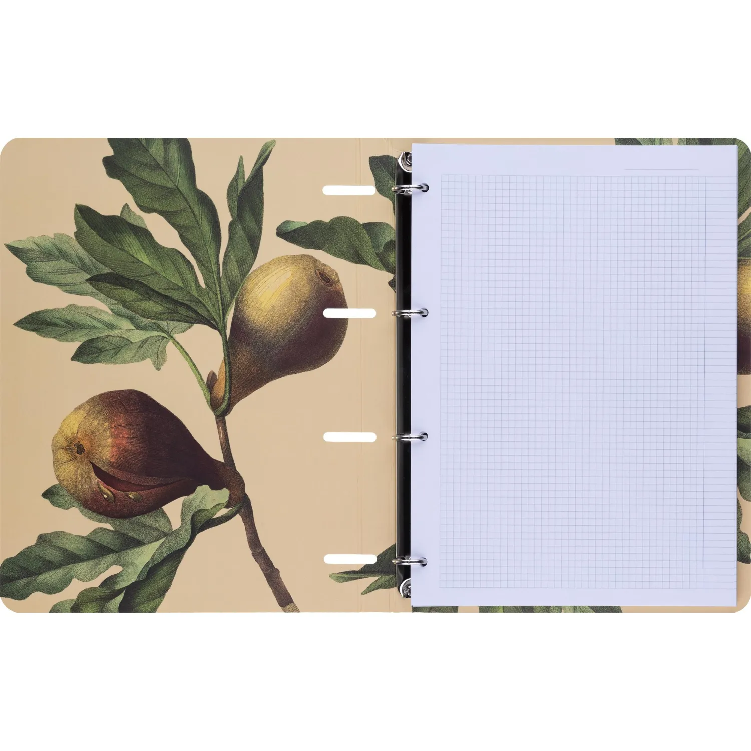 Тетрадь на кольцах Be Smart Flora А4 120 листов, клетка, перфорация, картон, золотое тиснение - Image 5