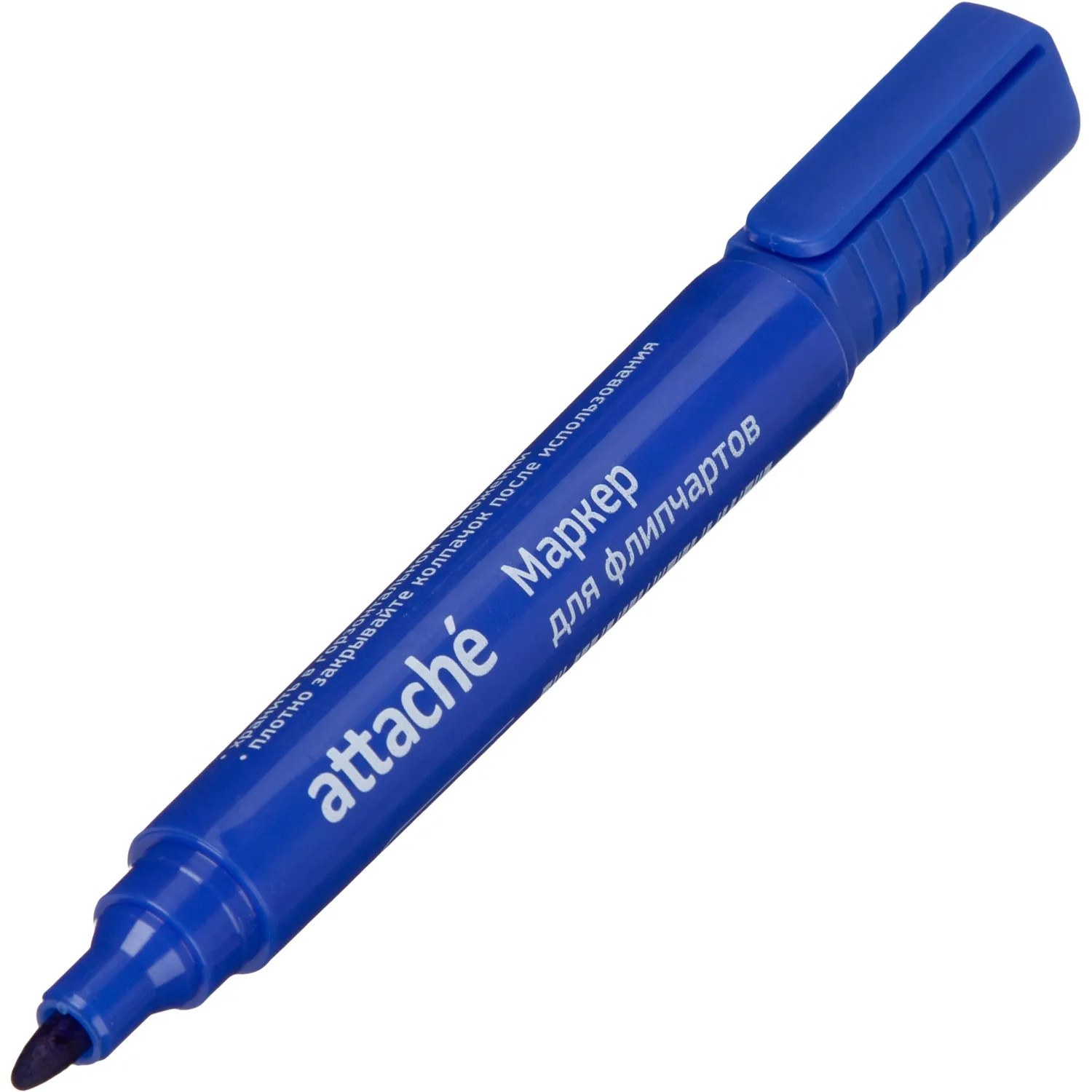 Маркер для флипчарта Attache (водные чернила), синий, не сохнет 24 часа - Image 5