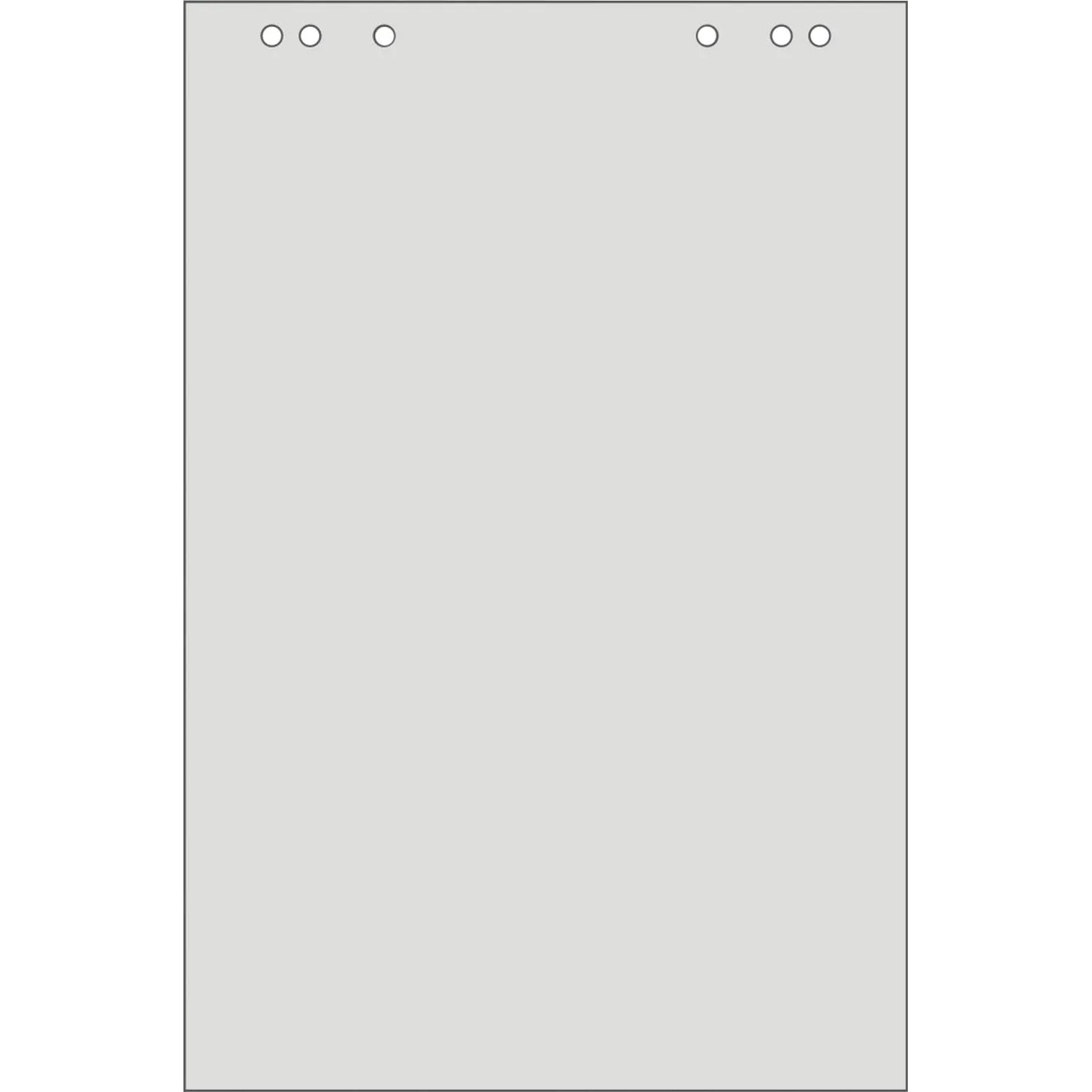 Бумага для флипчартов Attache Eco серая 60×90 см, 5 блоков по 20 л., 55-60 г/м² - Image 2