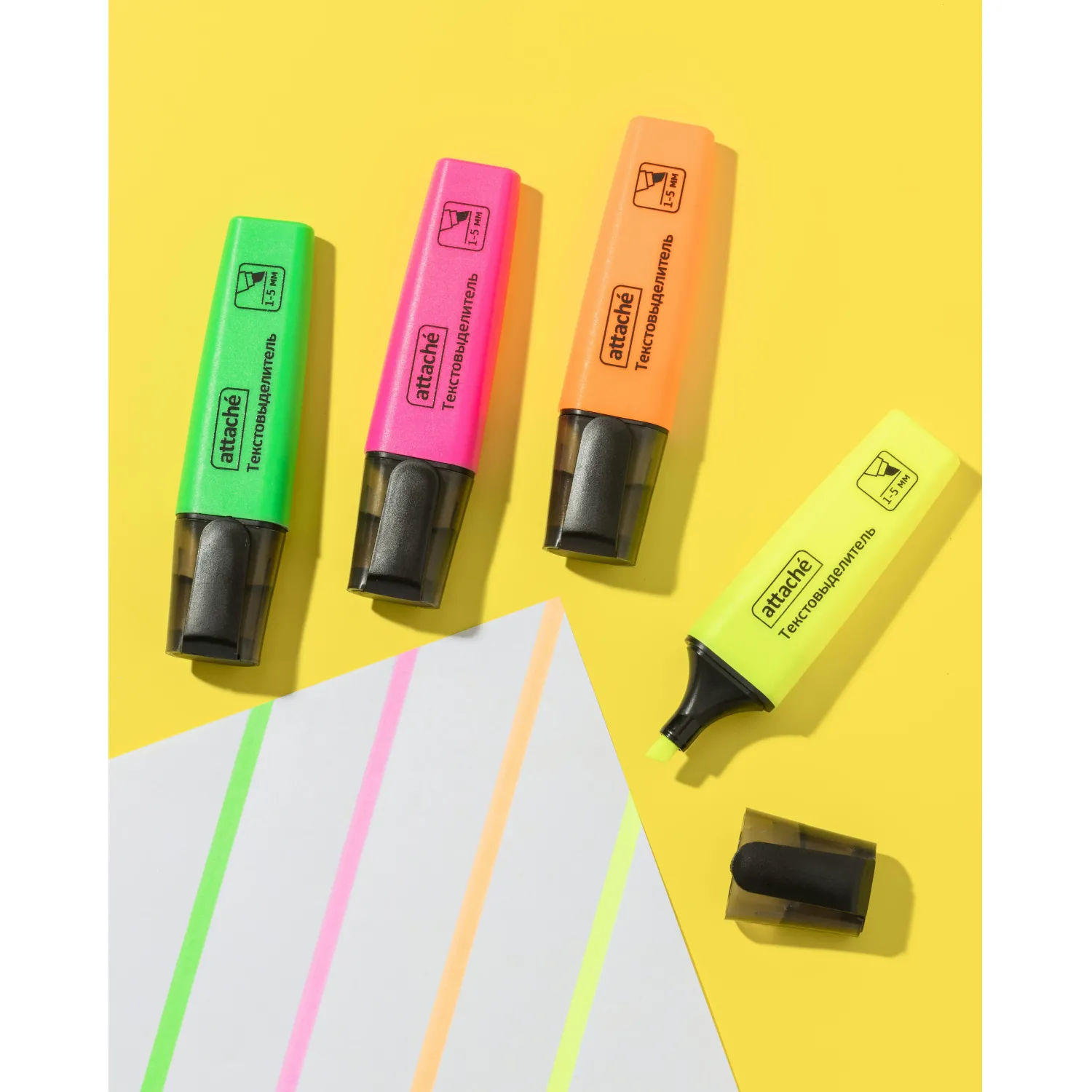 Набор текстовыделителей Attache Colored (светостойкие, для рисования) - Image 9