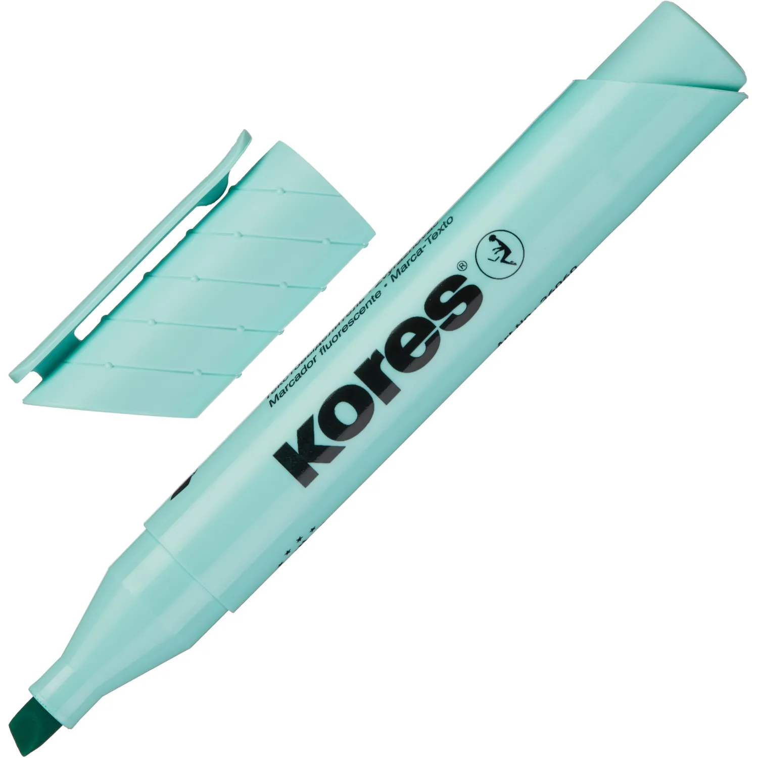 Текстовыделители Kores High Liner Plus, пастельные цвета, скошенный наконечник - Image 10