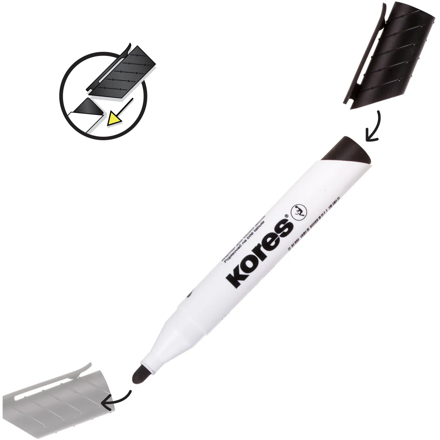 Текстовыделители Kores High Liner Plus, пастельные цвета, скошенный наконечник - Image 21