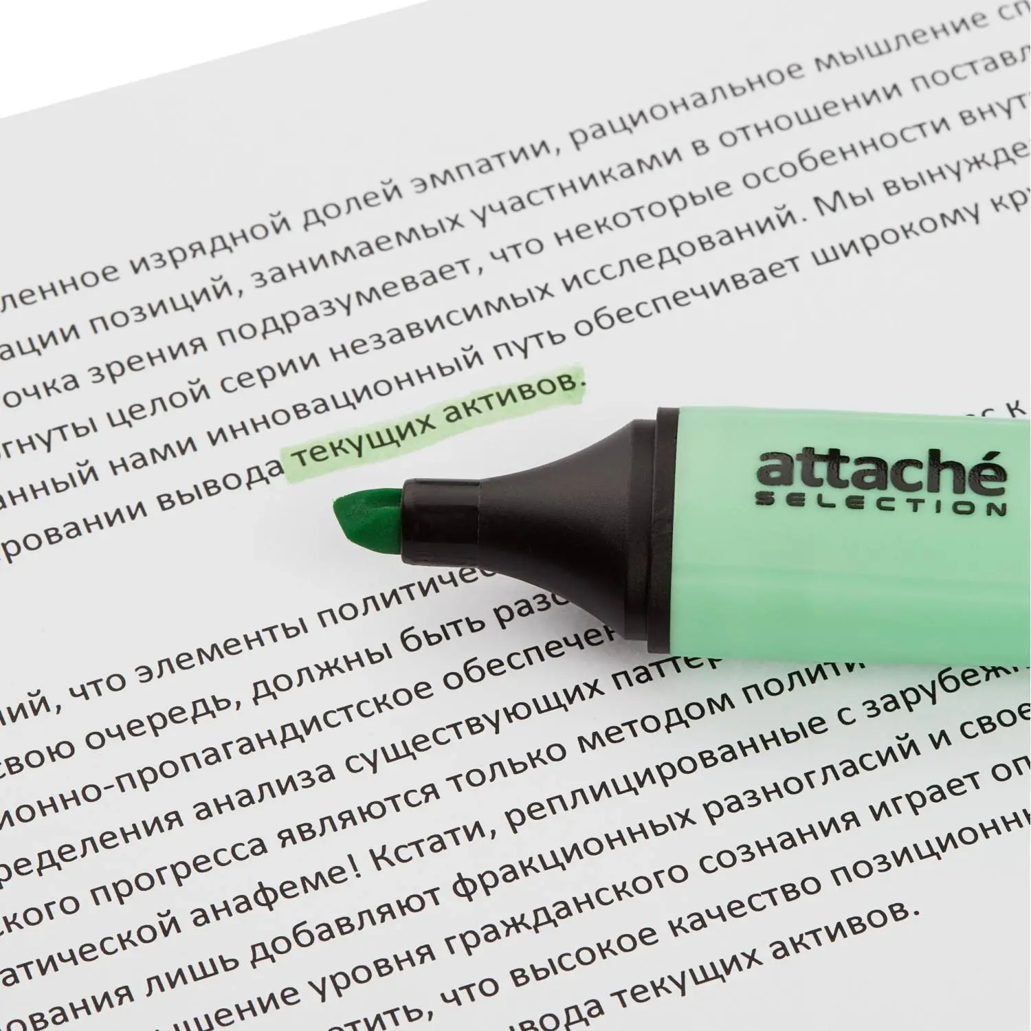 Набор текстовыделителей Attache Selection Pastel 6 пастельных цветов, водостойкие, скошенный наконечник - Image 6