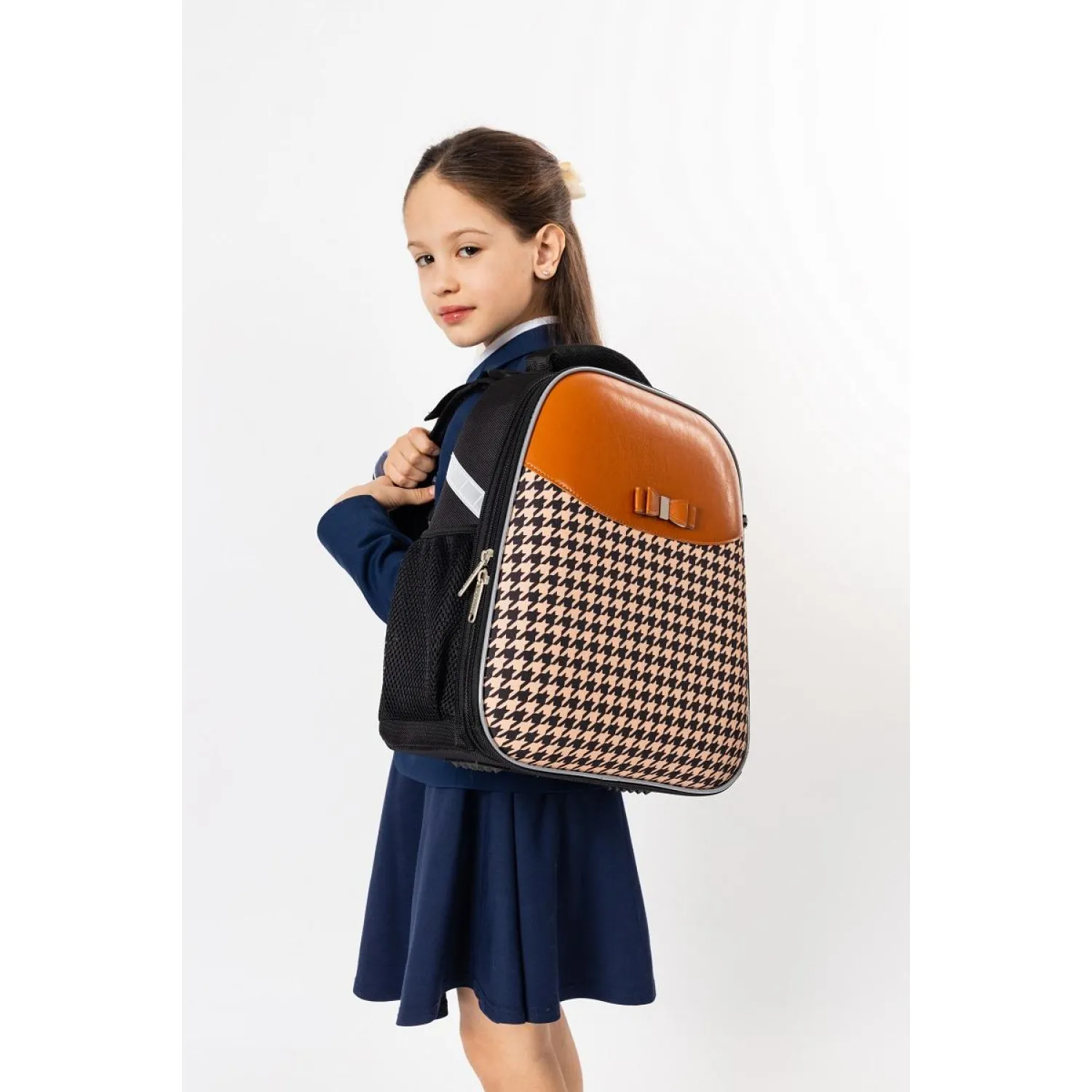 Ранец Fashion анатомический черный с двумя отделениями - Image 11