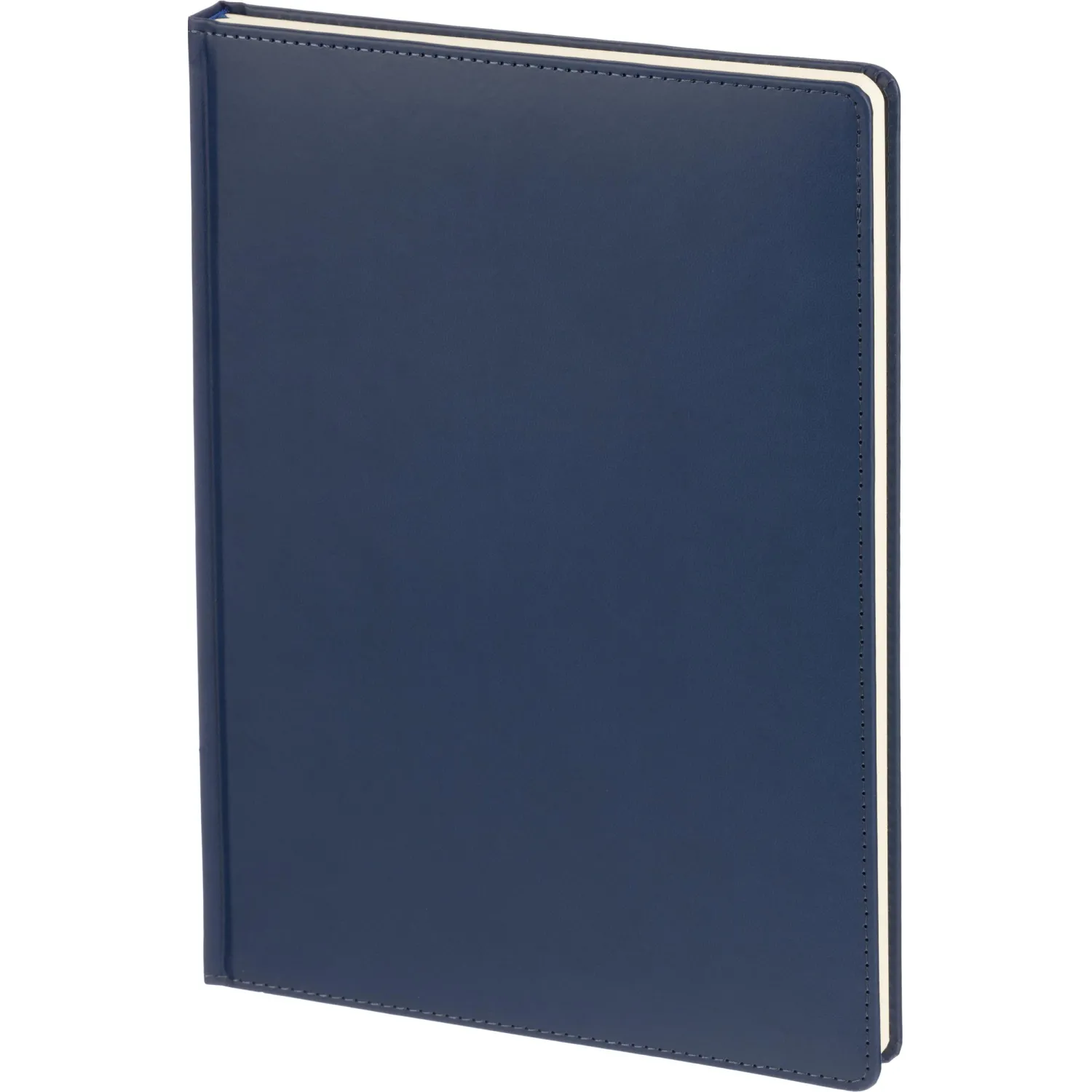 Ежедневник недатированный Attache Classic А4 (136 л., экокожа, синий, календарь, ляссе) - Image 2